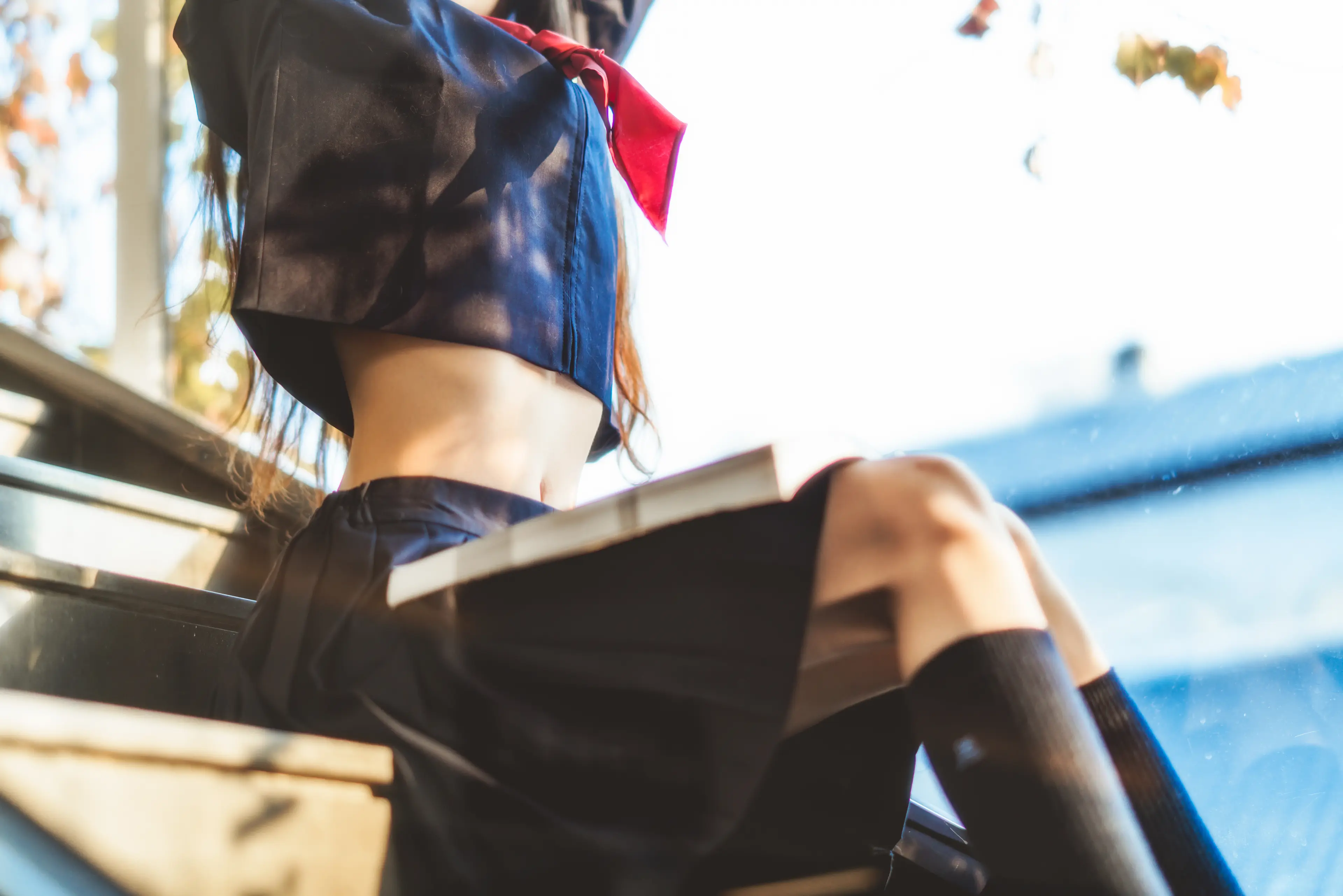 桜桃喵 小少女 黑色水手服 [50P]