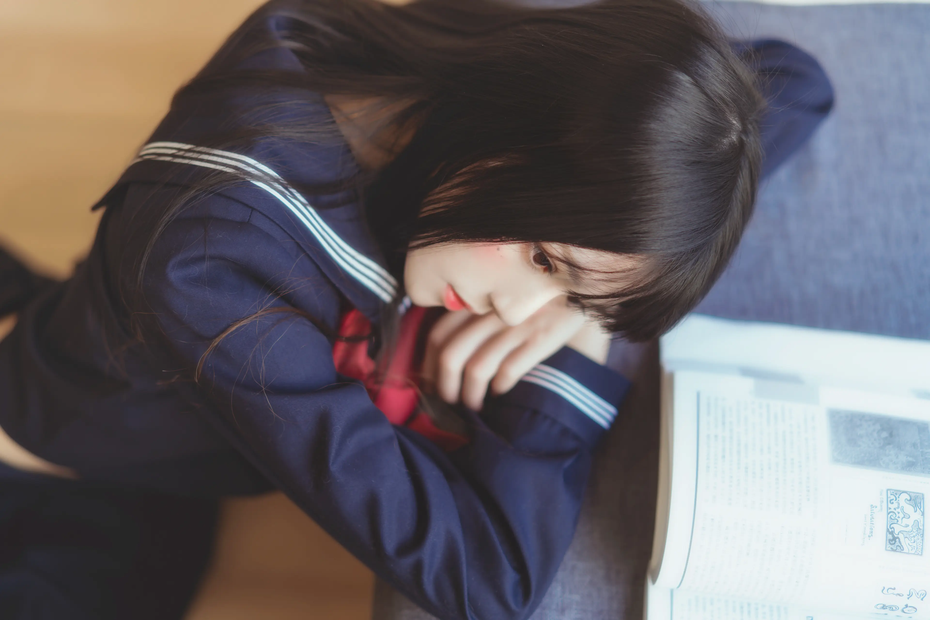 桜桃喵 小少女 黑色水手服 [50P]