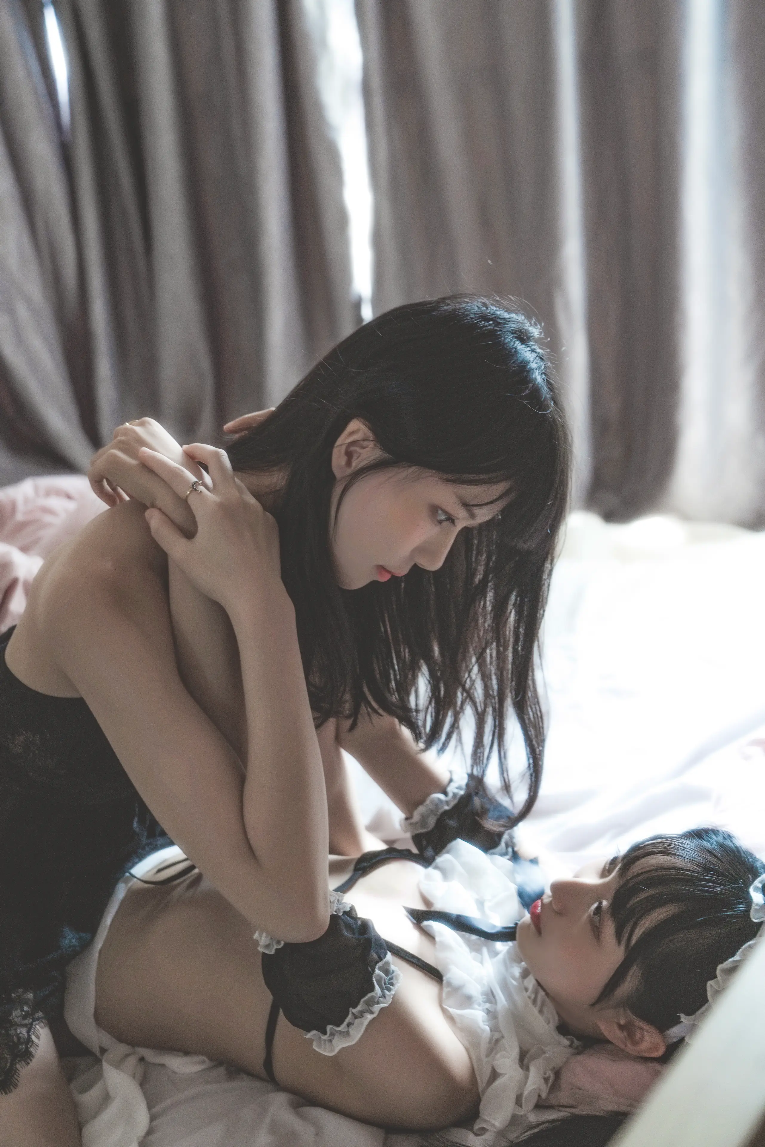 桜桃喵 暮(黑裙×妹抖 (&木绵绵) [48P]