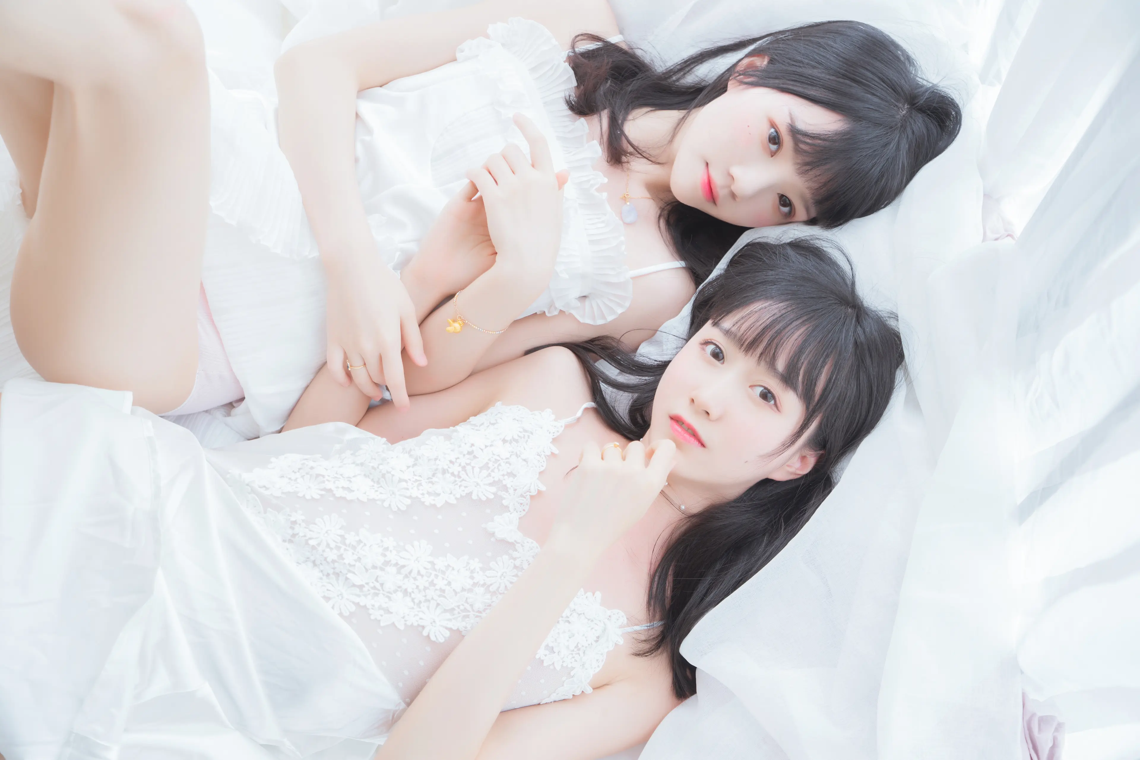 桜桃喵 朝(白裙×白裙) (&木绵绵) [58P]