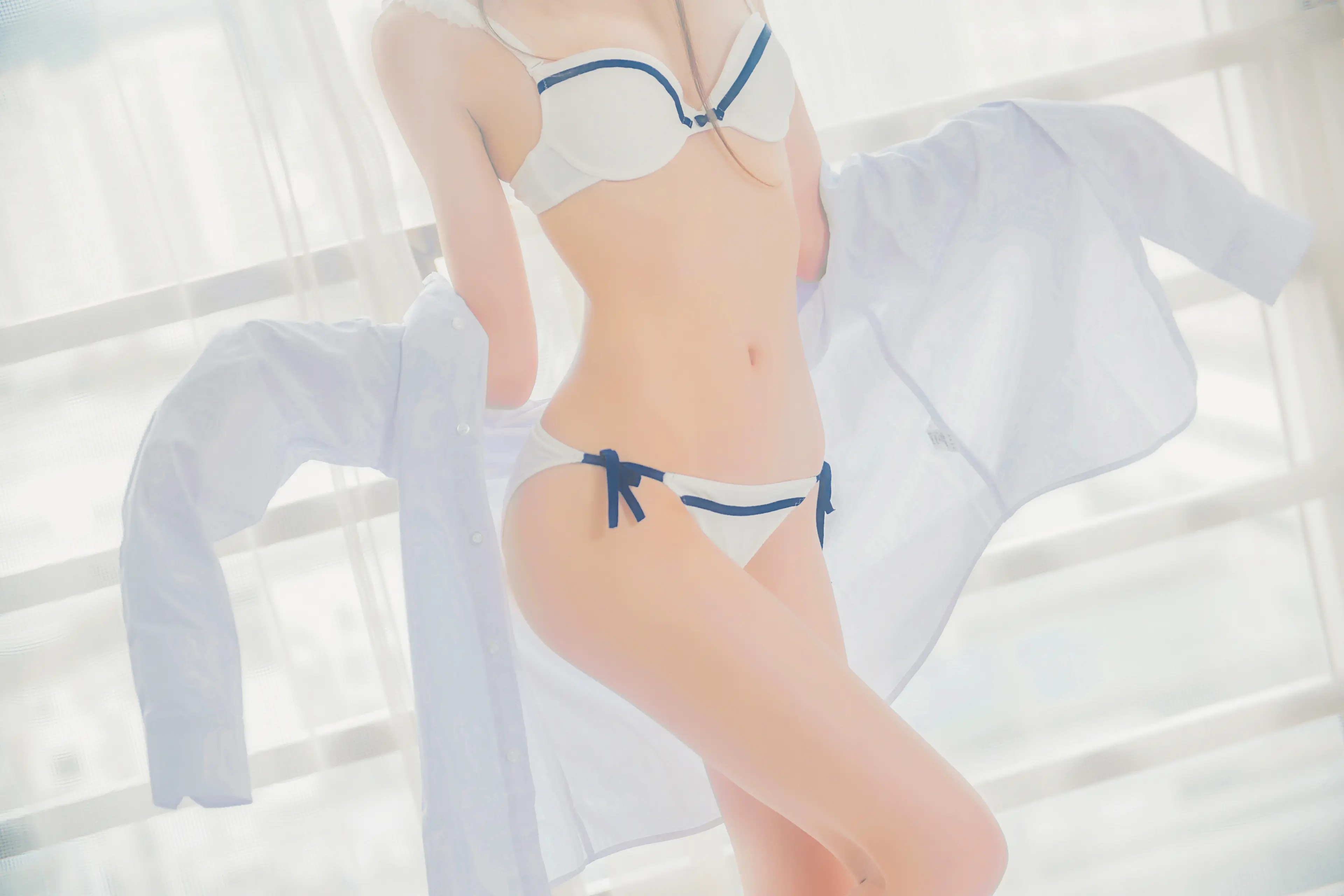 桜桃喵 桜桃未熟 白衬衫双马尾 [47P]