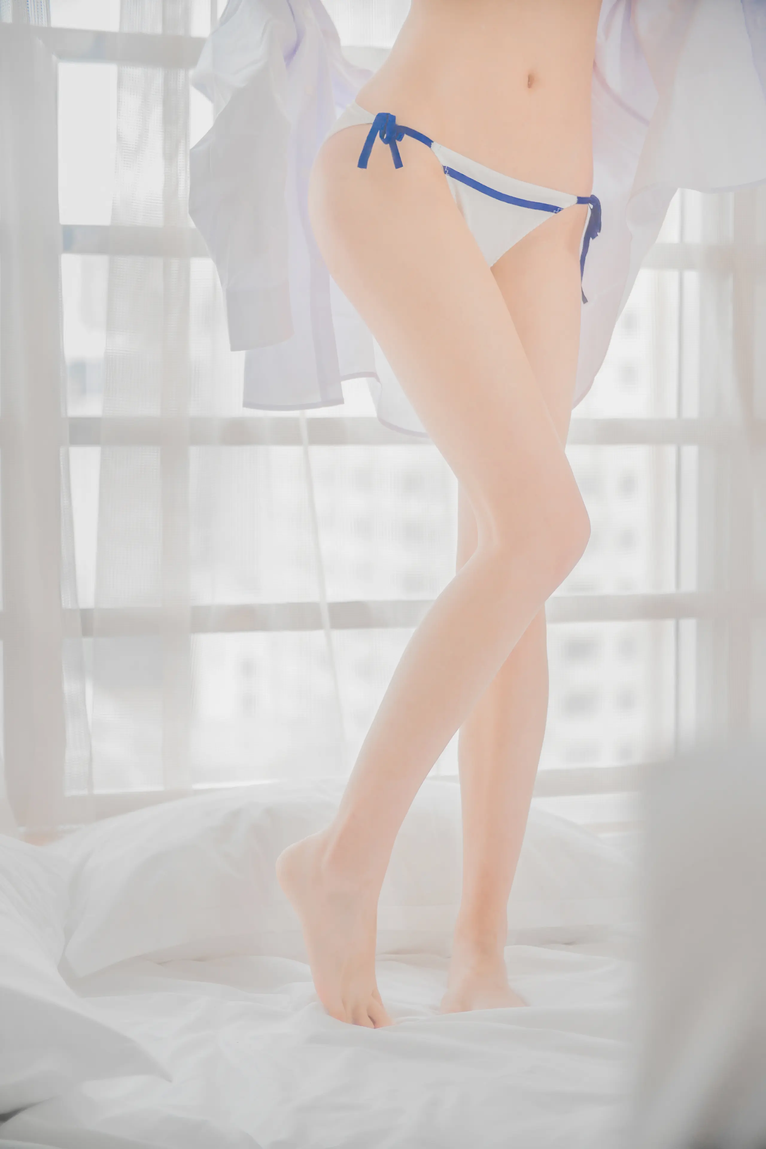 桜桃喵 桜桃未熟 白衬衫双马尾 [47P]