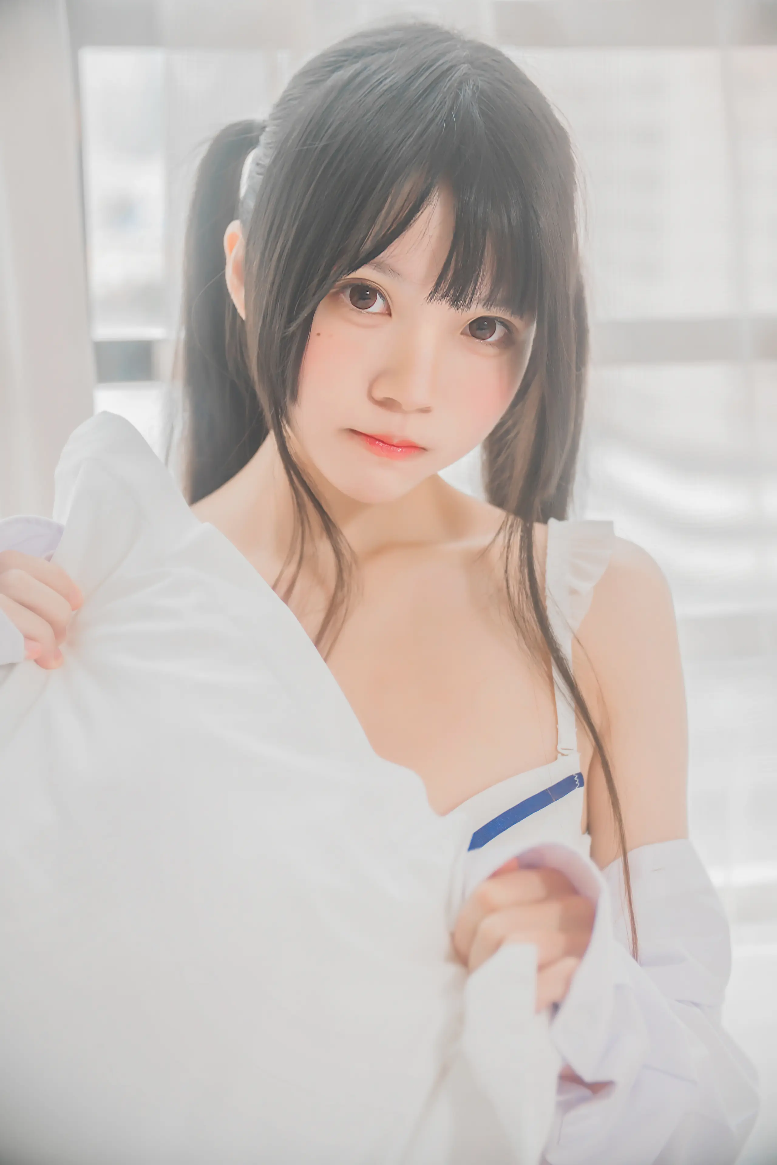 桜桃喵 桜桃未熟 白衬衫双马尾 [47P]