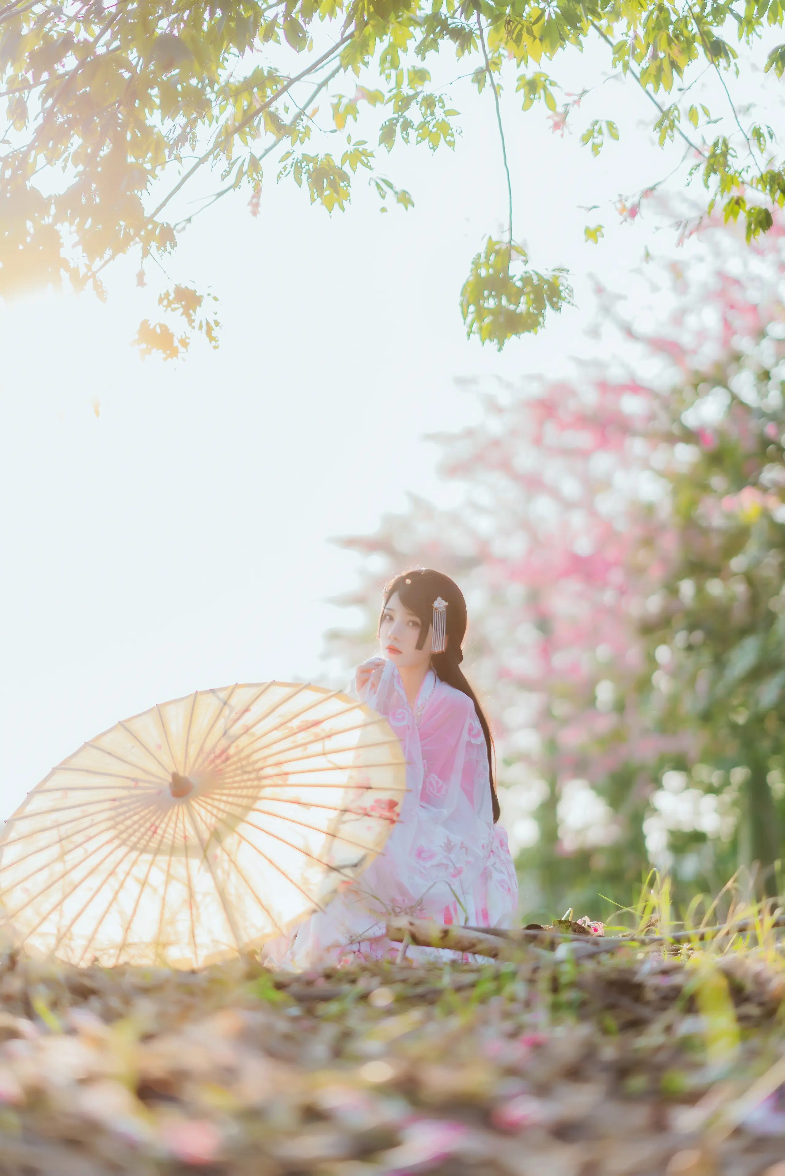 桜桃喵 温柔 汉服桃花 [15P]