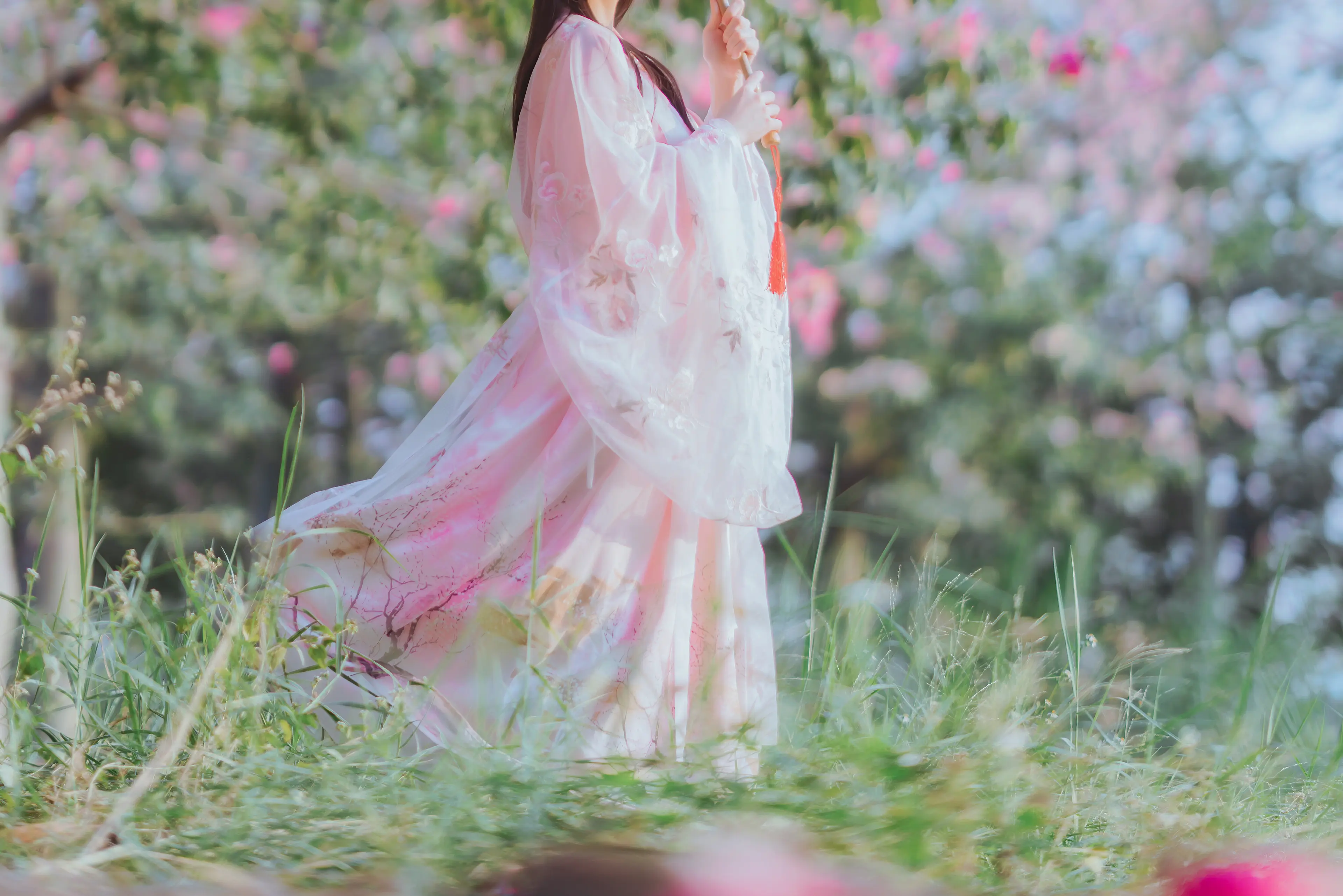 桜桃喵 温柔 汉服桃花 [15P]