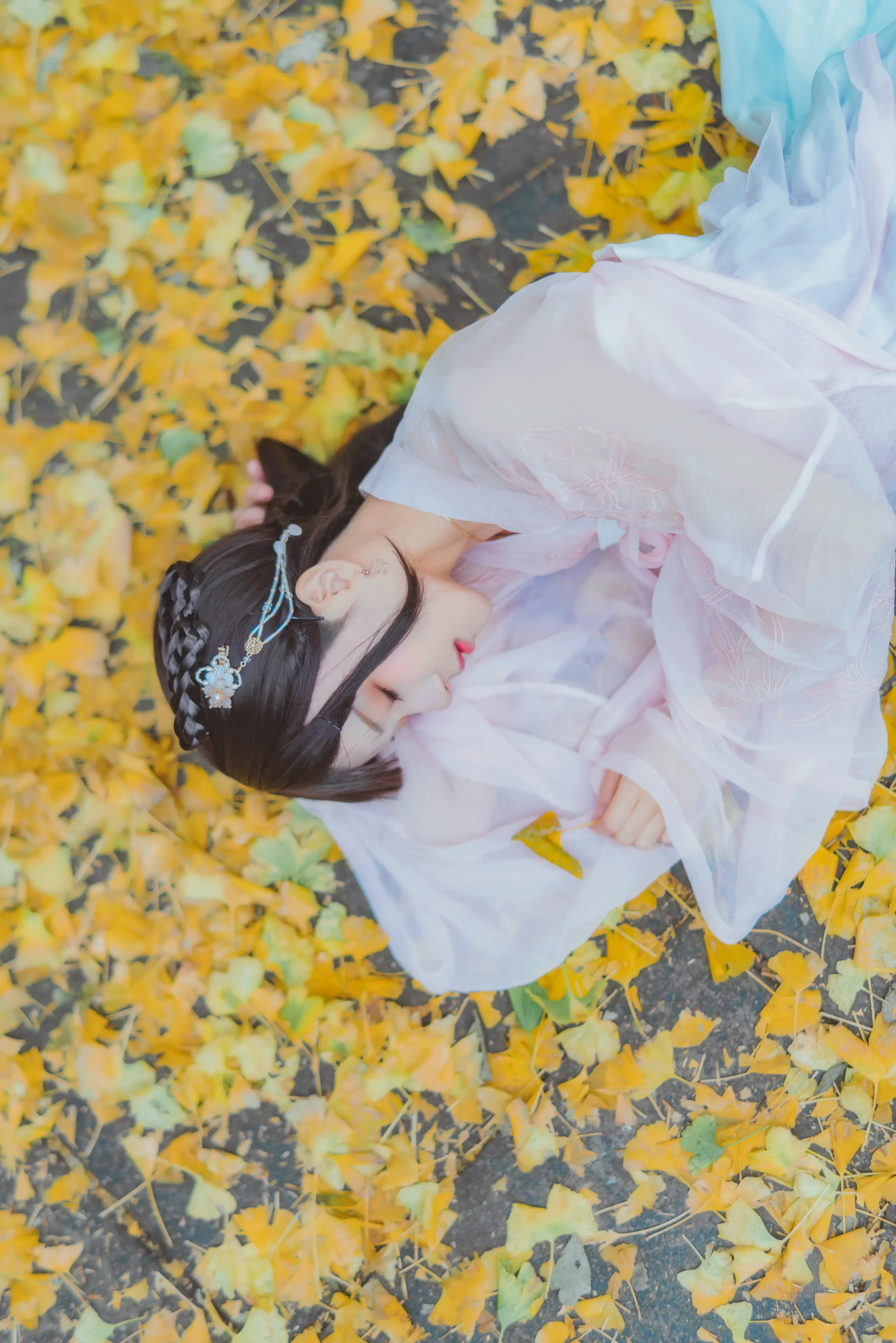 桜桃喵 温柔 汉服银杏 [10P]