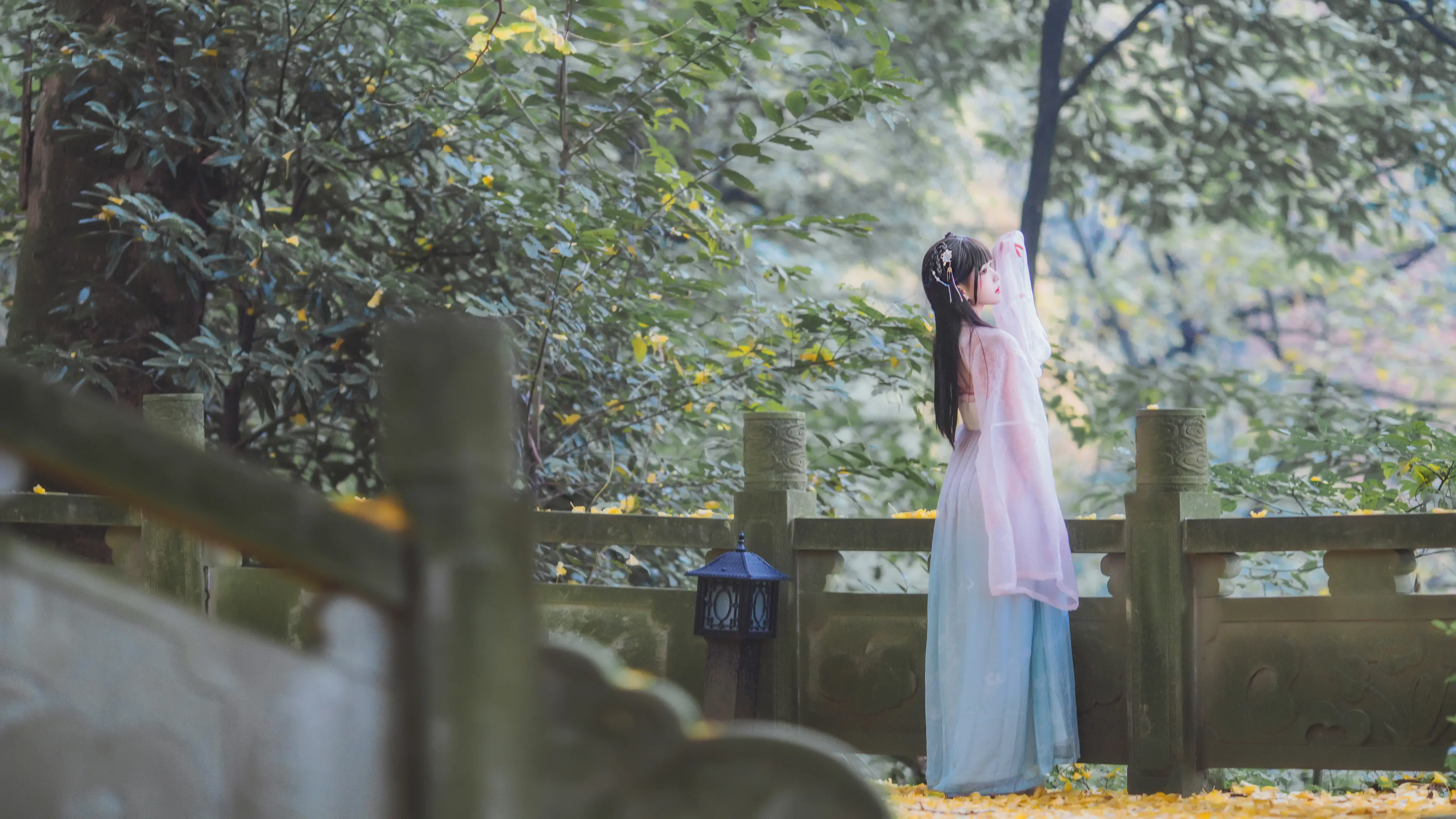 桜桃喵 温柔 汉服银杏 [10P]