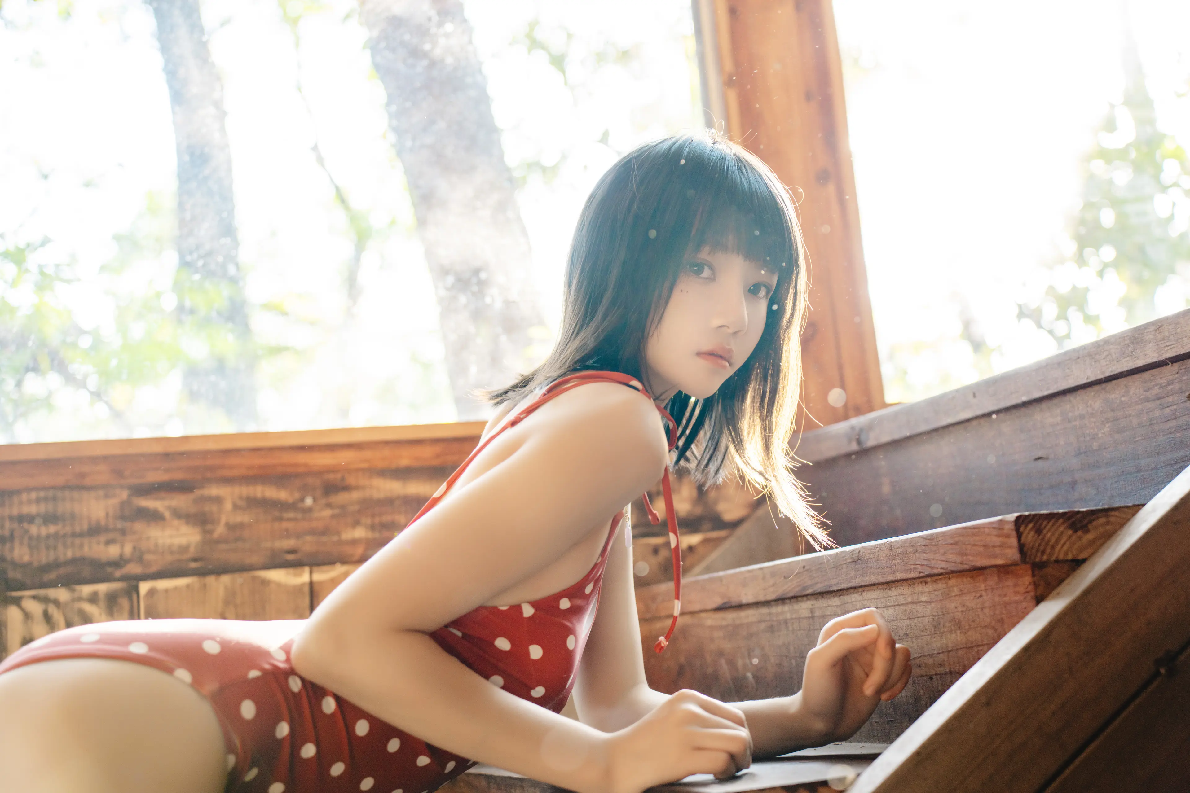 桜桃喵 红波点 [45P]