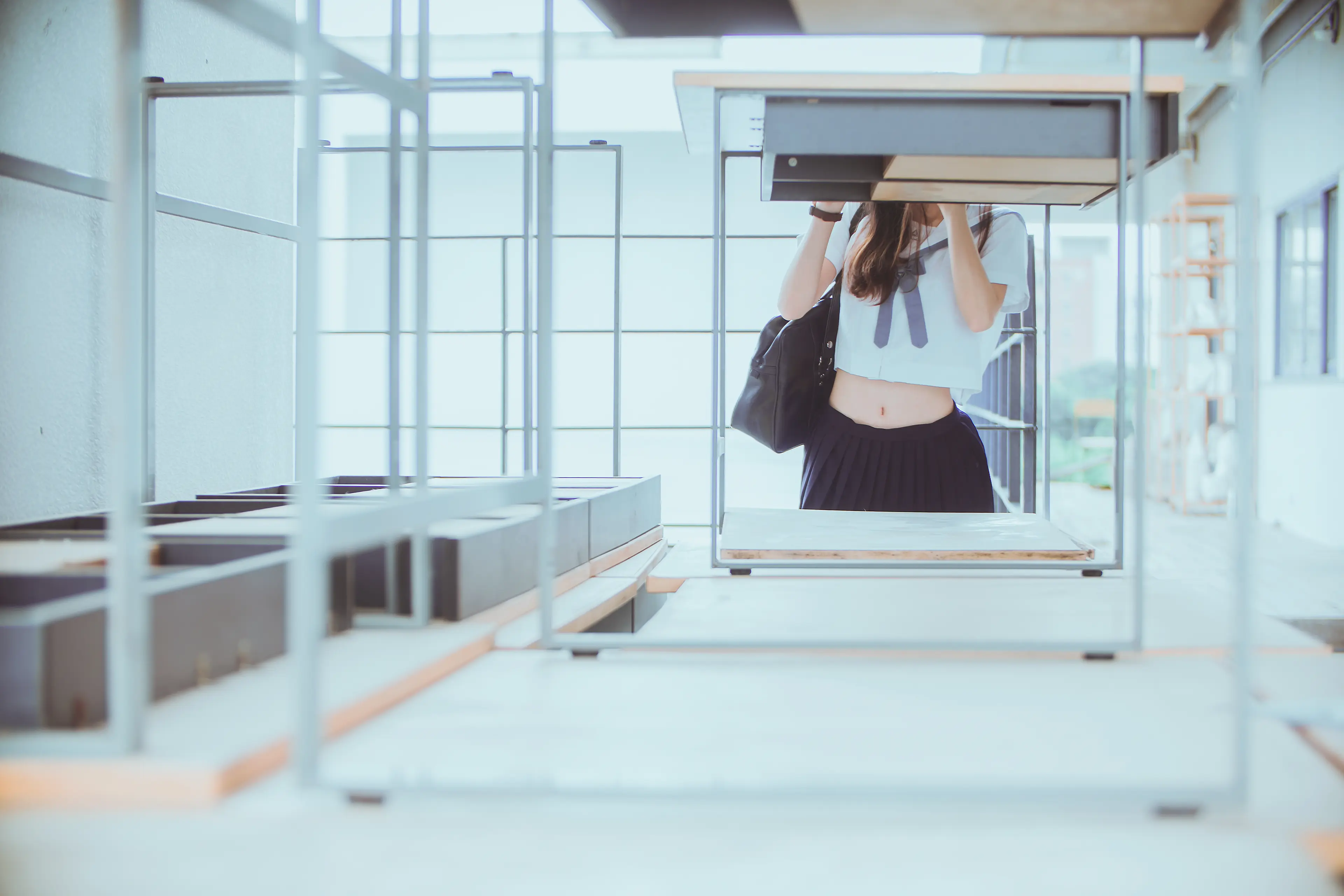 桜桃喵 蓝白水手服 [39P]