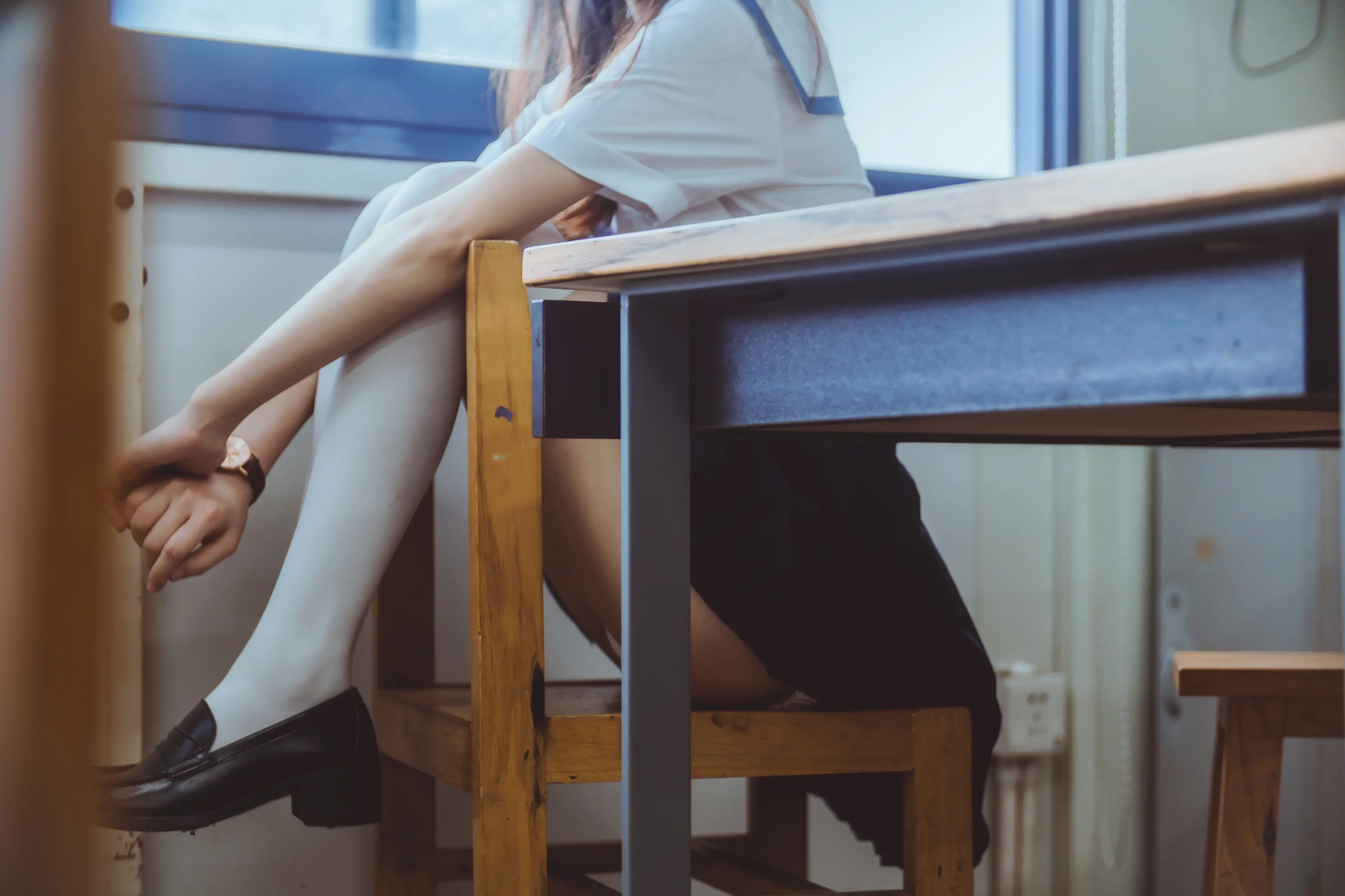 桜桃喵 蓝白水手服 [39P]