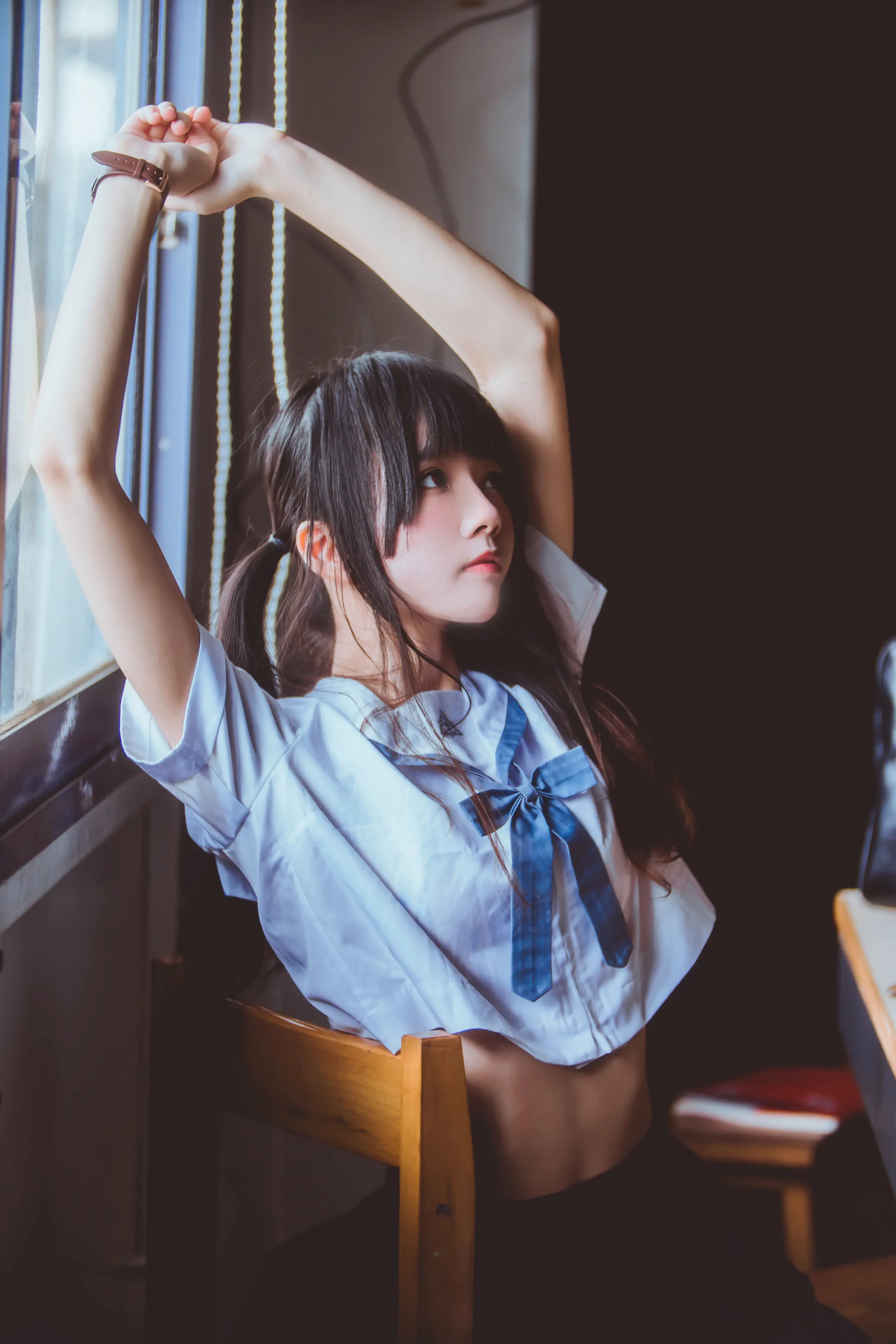 桜桃喵 蓝白水手服 [39P]