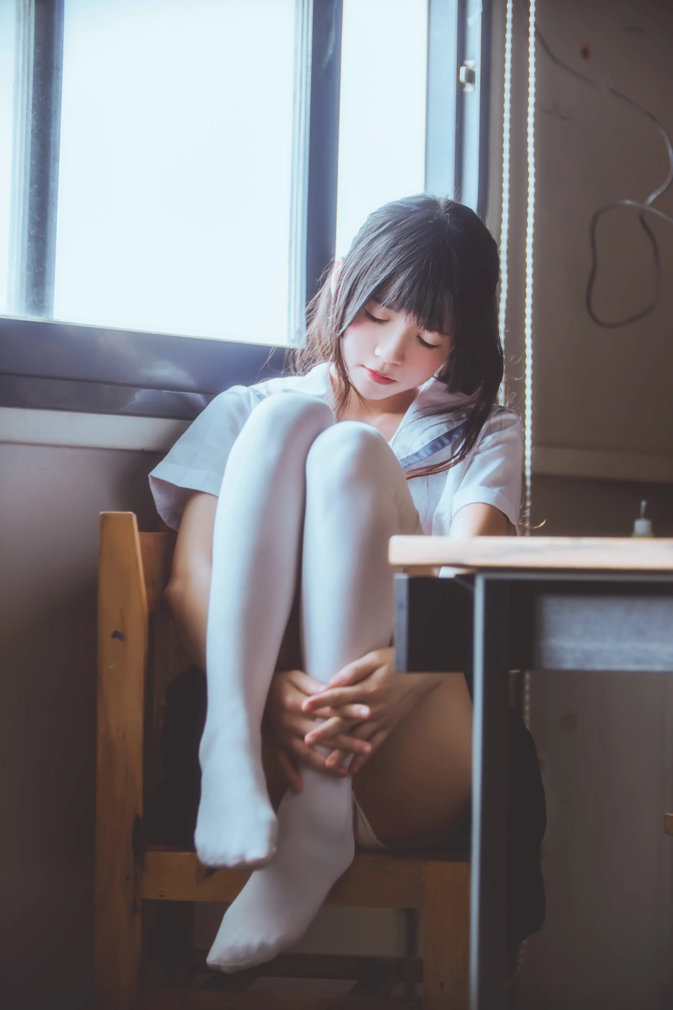 桜桃喵 蓝白水手服 [39P]