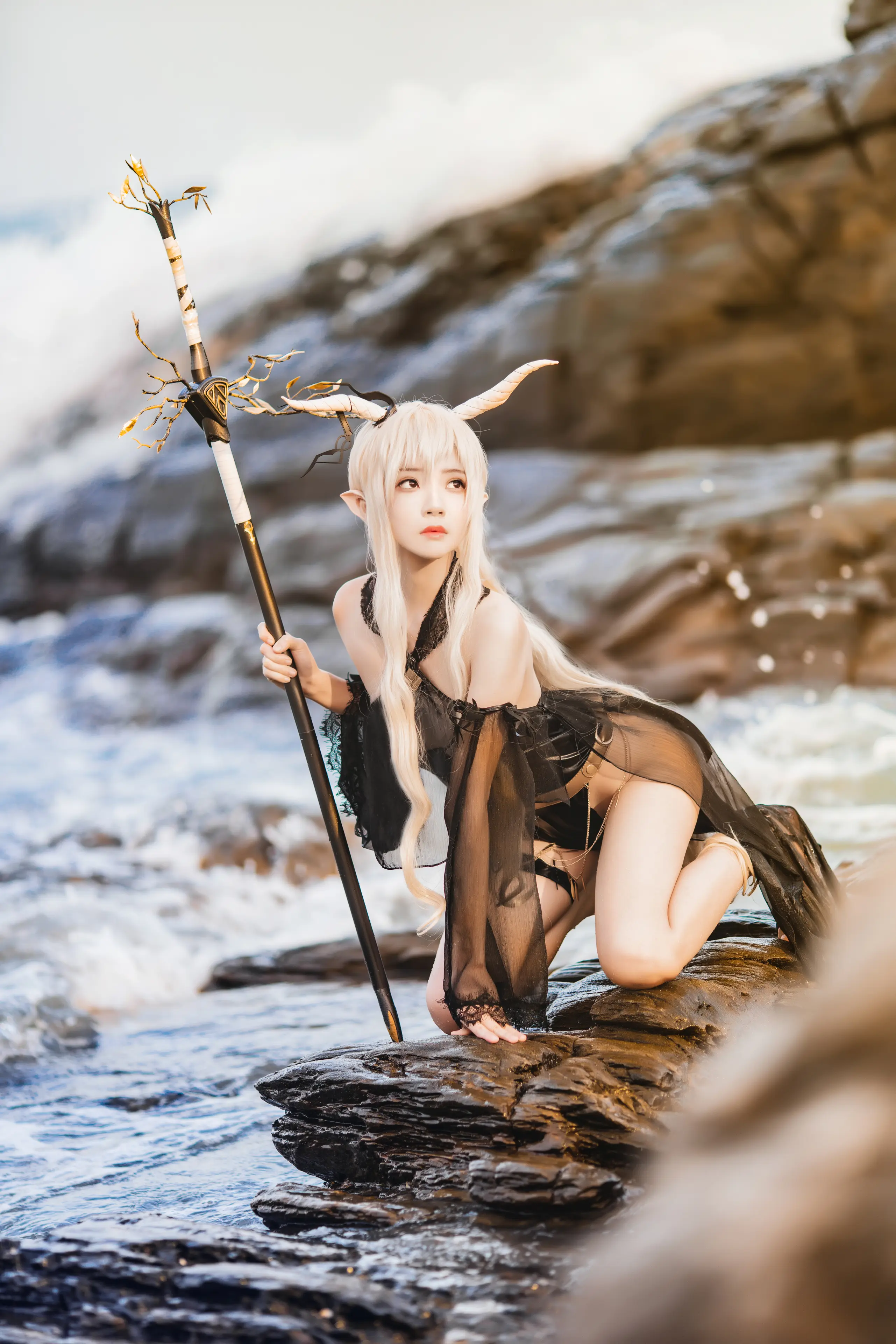 桜桃喵 闪灵泳装 [46P]