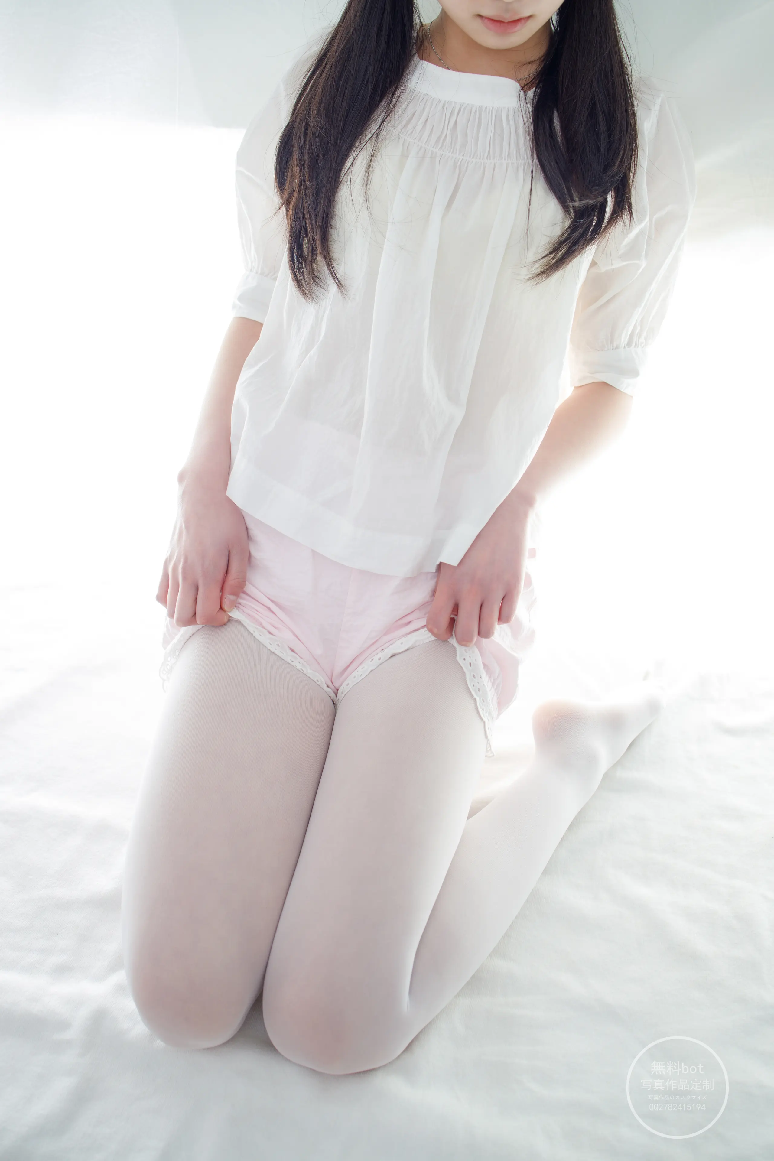 森萝财团 有料 吸吸 小清新少女的私房白丝 [53P]