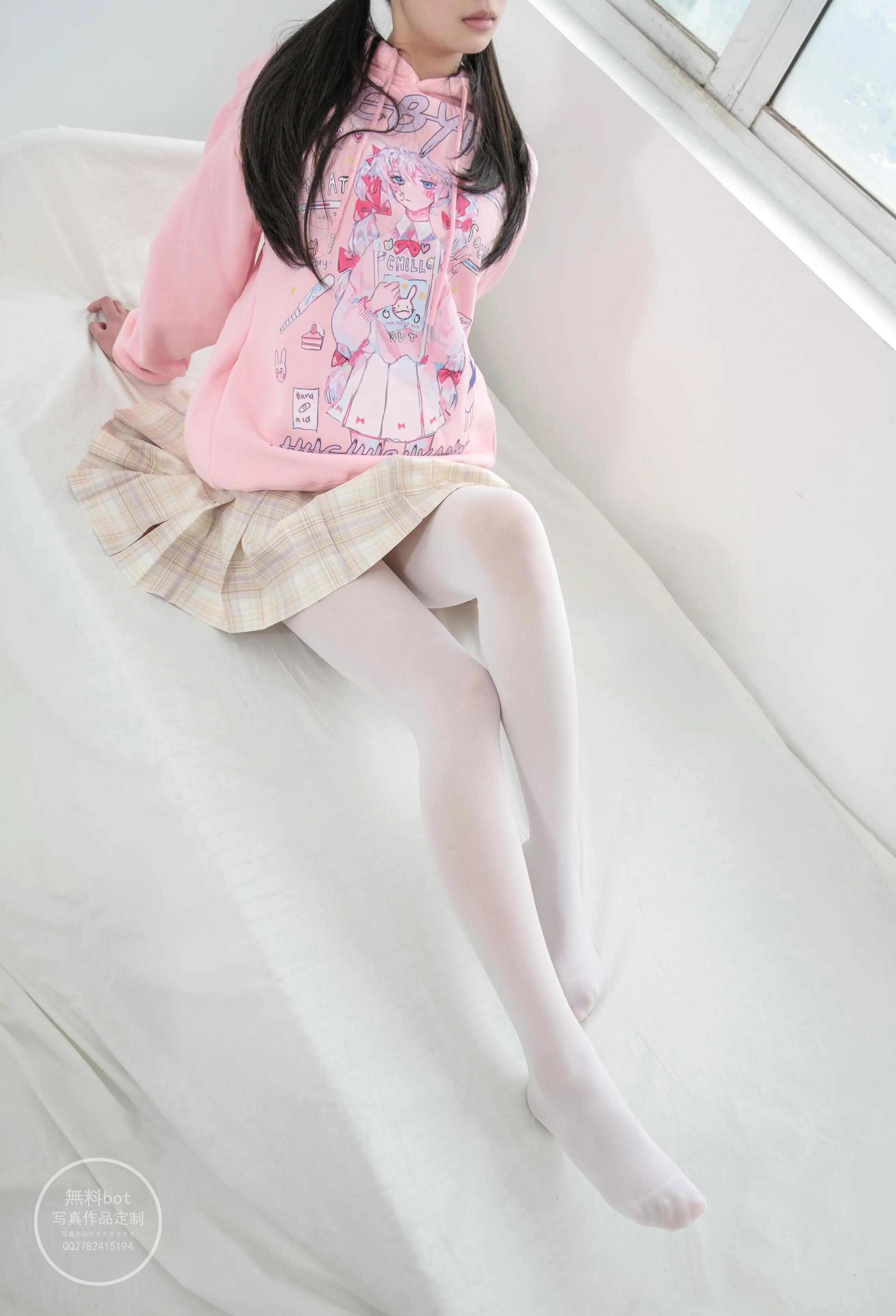 森萝财团 有料 吸吸 白丝百褶裙小萝莉,可爱的双马尾！ [51P]