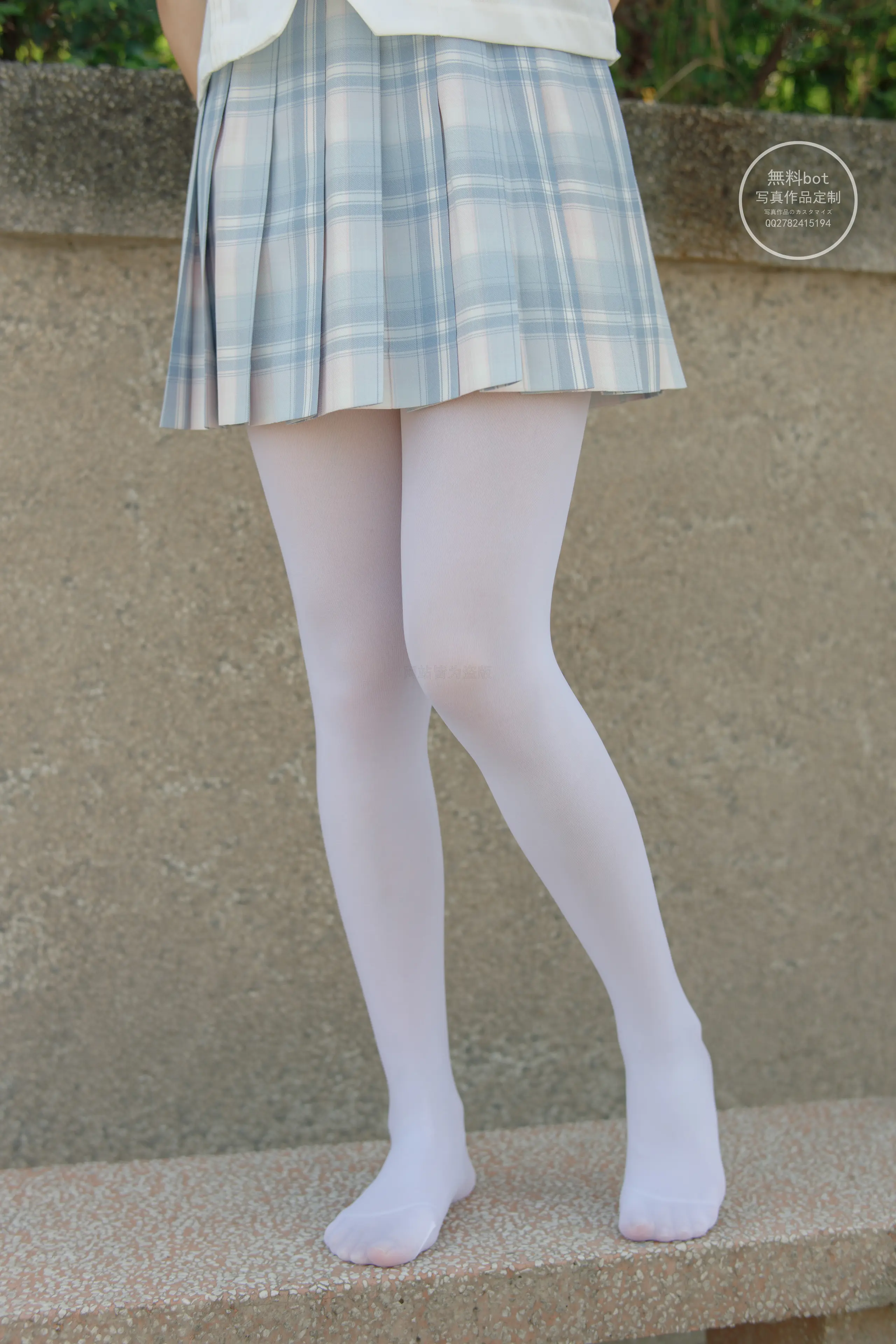 森萝财团 有料 小兰 户外JK白丝 [64P]