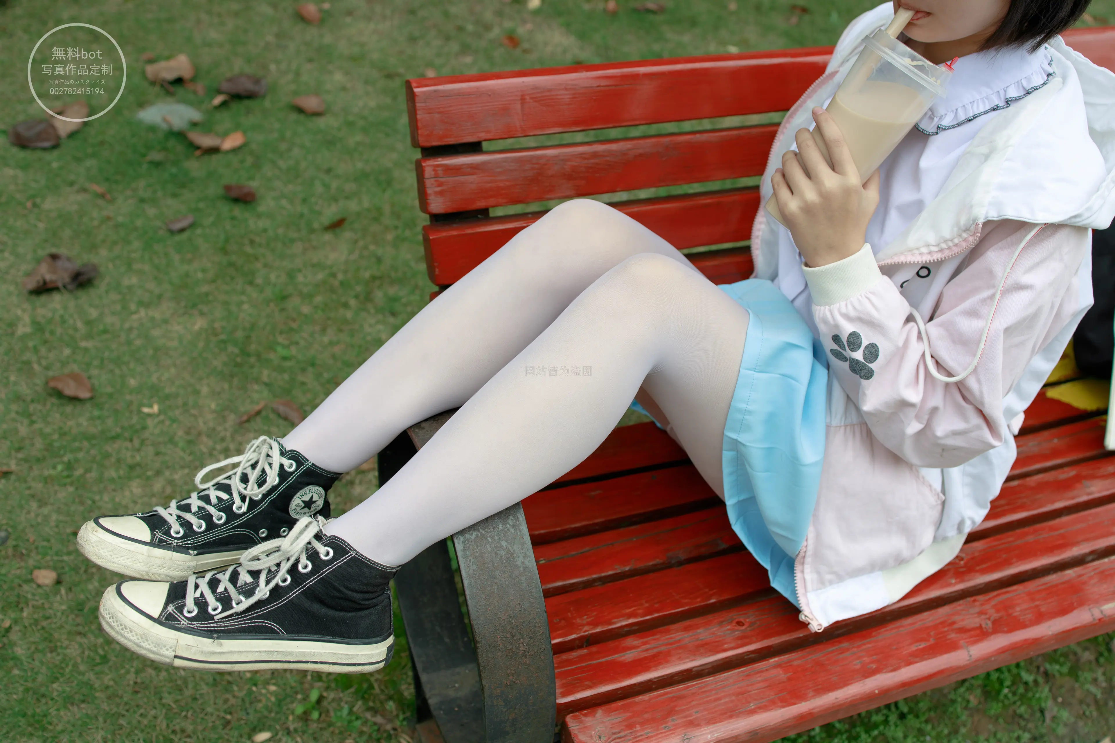 森萝财团 有料 小茵 公园白丝 [68P]