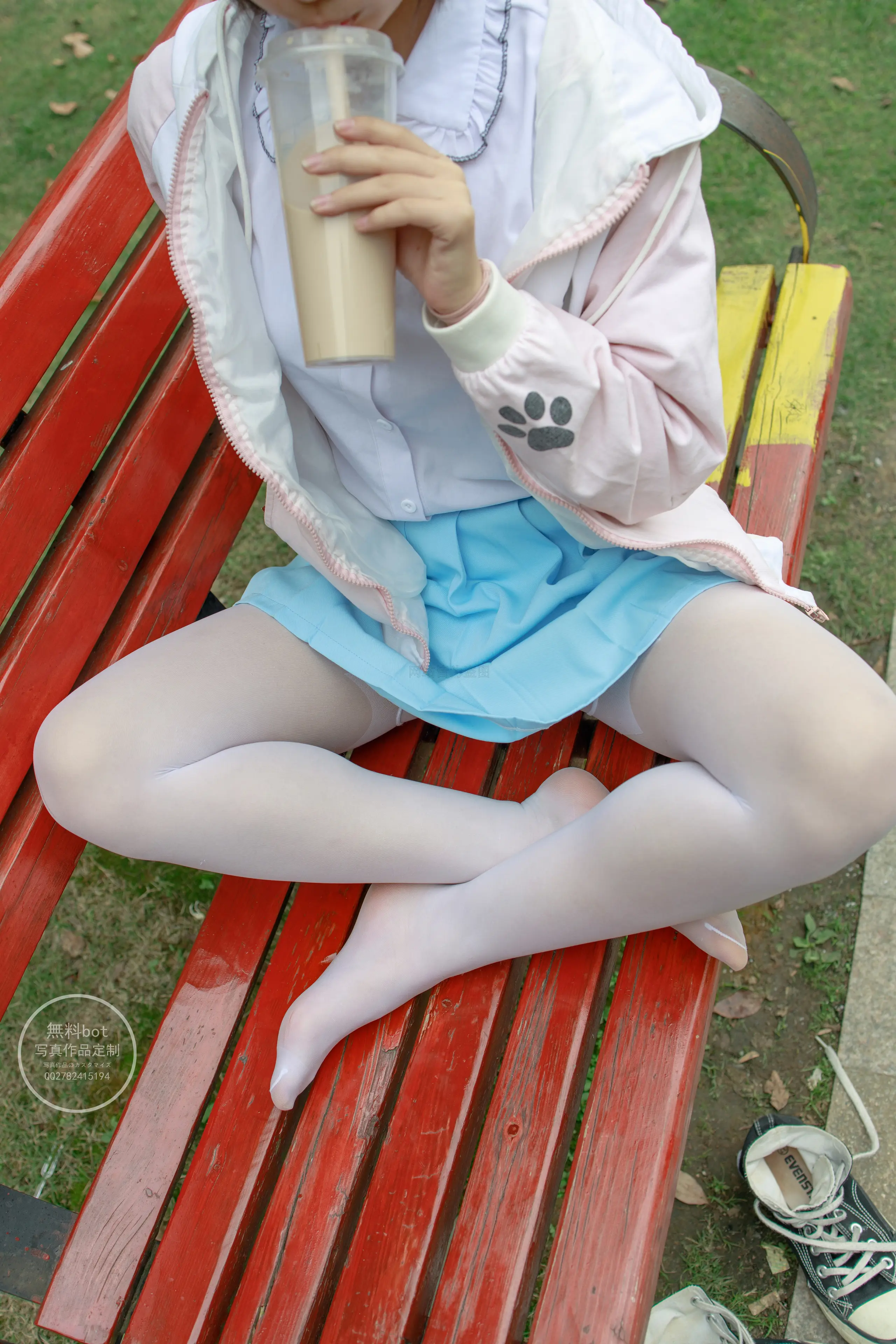 森萝财团 有料 小茵 公园白丝 [68P]