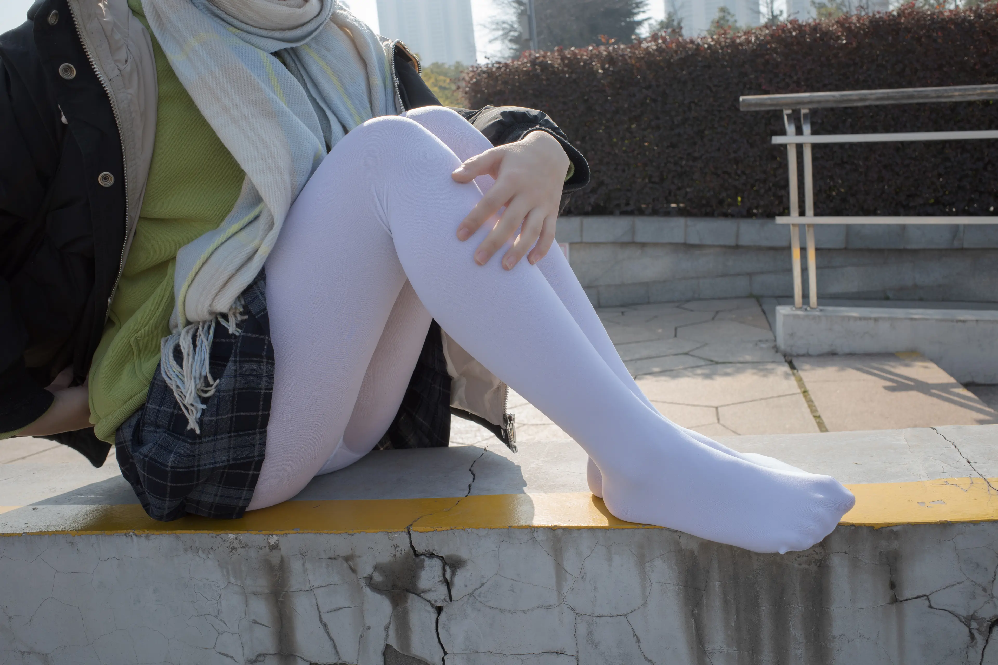 森萝财团 有料 小茵 户外公园帆布鞋白丝 [84P]