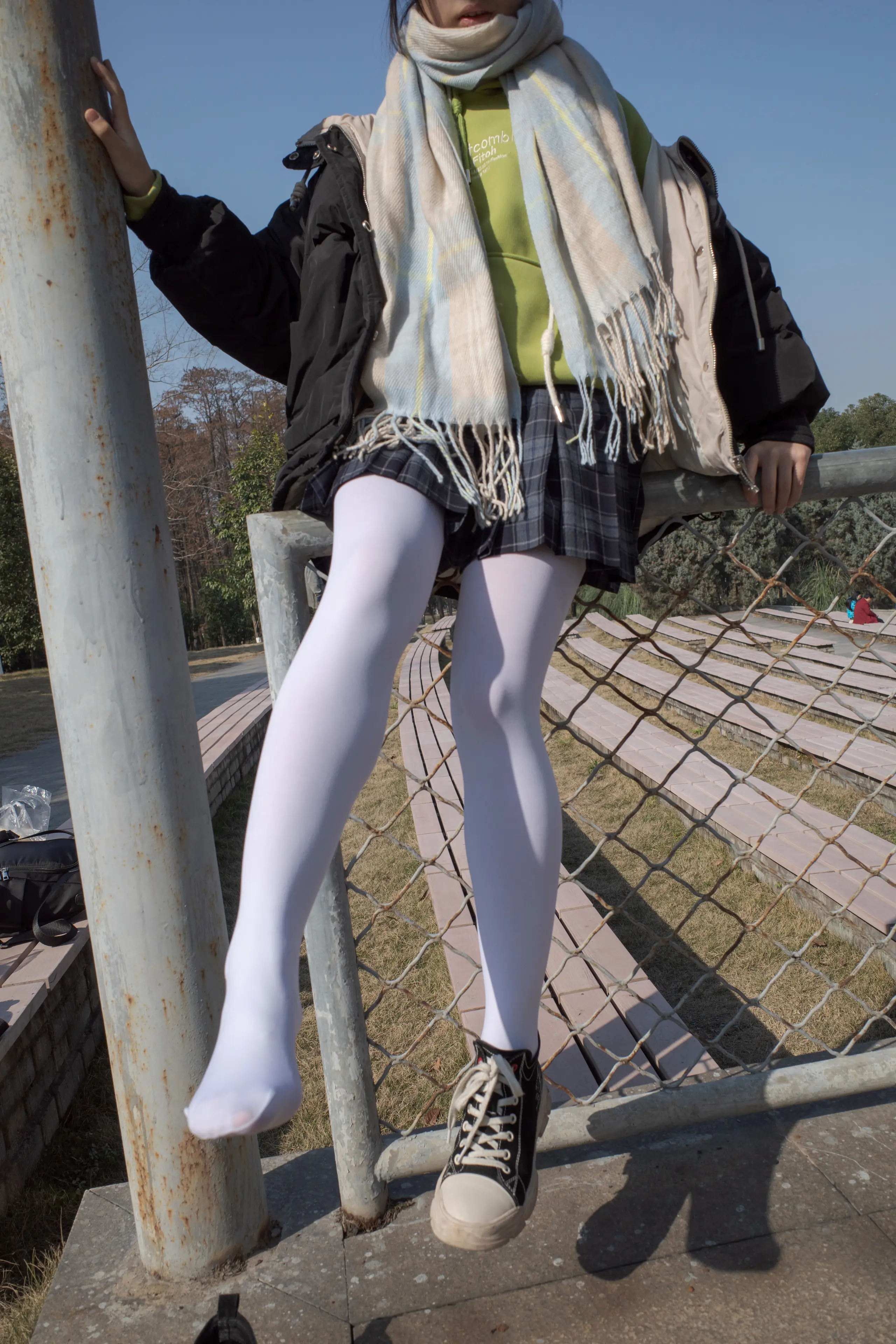 森萝财团 有料 小茵 户外公园帆布鞋白丝 [84P]