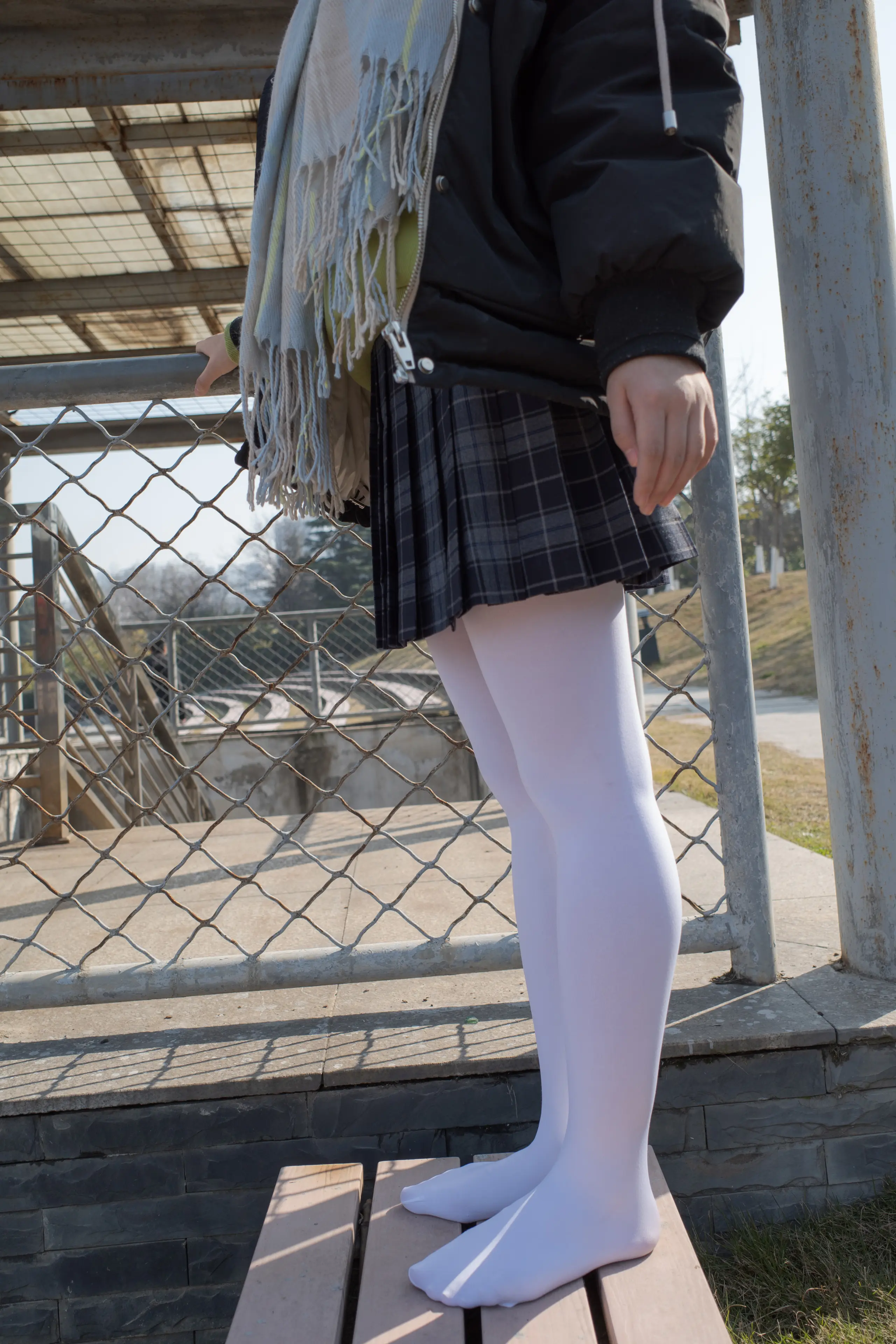 森萝财团 有料 小茵 户外公园帆布鞋白丝 [84P]