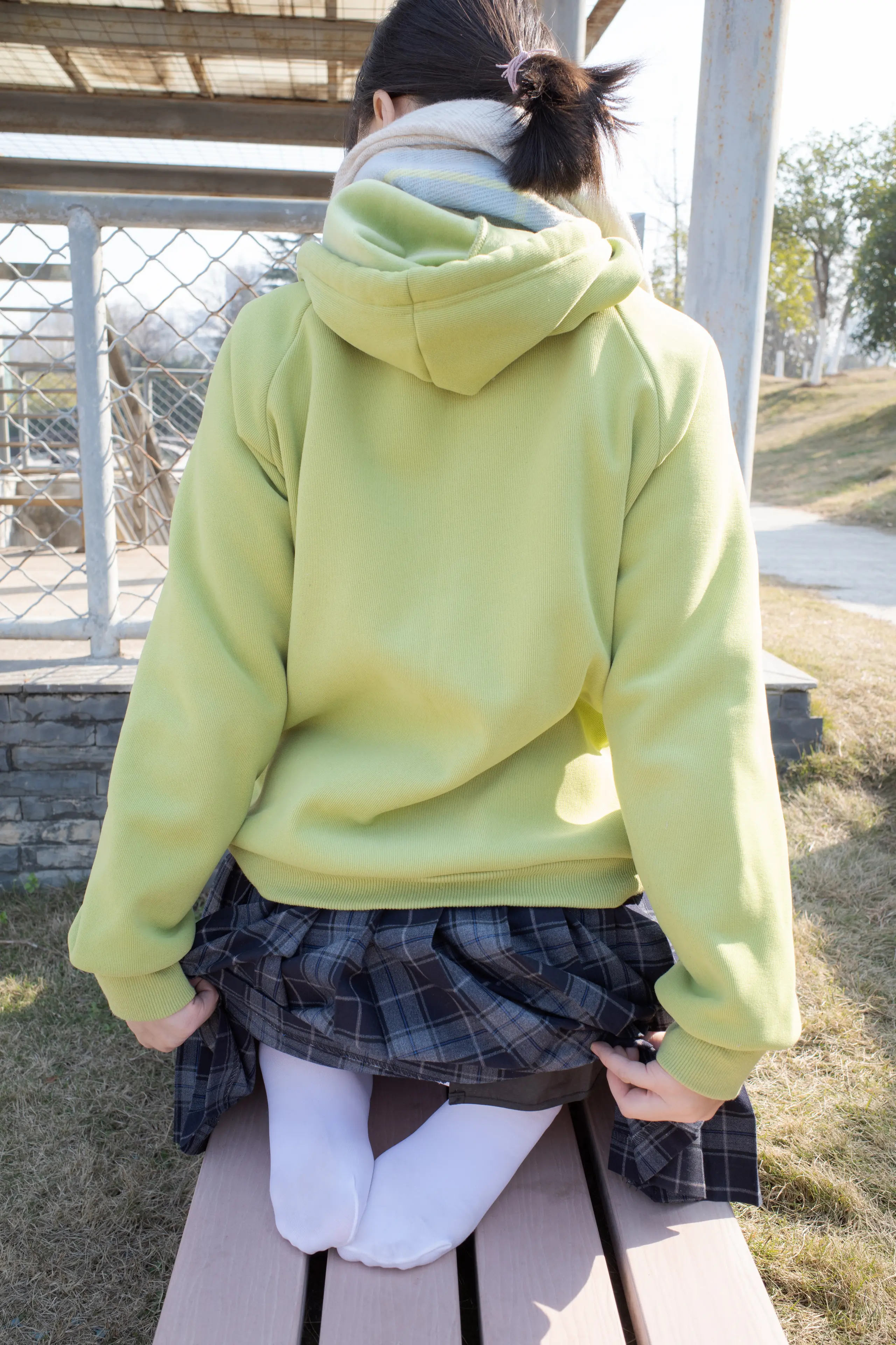 森萝财团 有料 小茵 户外公园帆布鞋白丝 [84P]