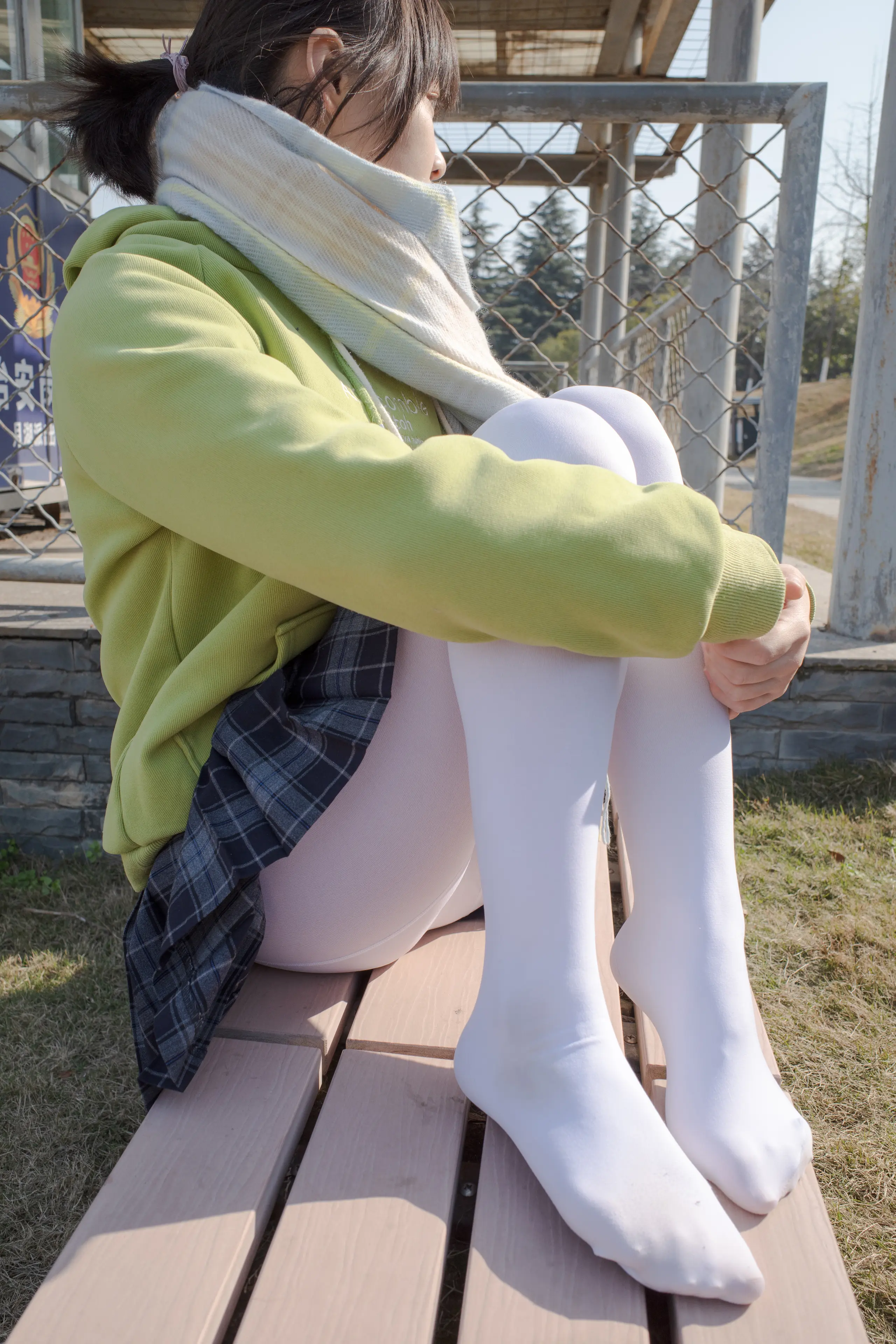 森萝财团 有料 小茵 户外公园帆布鞋白丝 [84P]