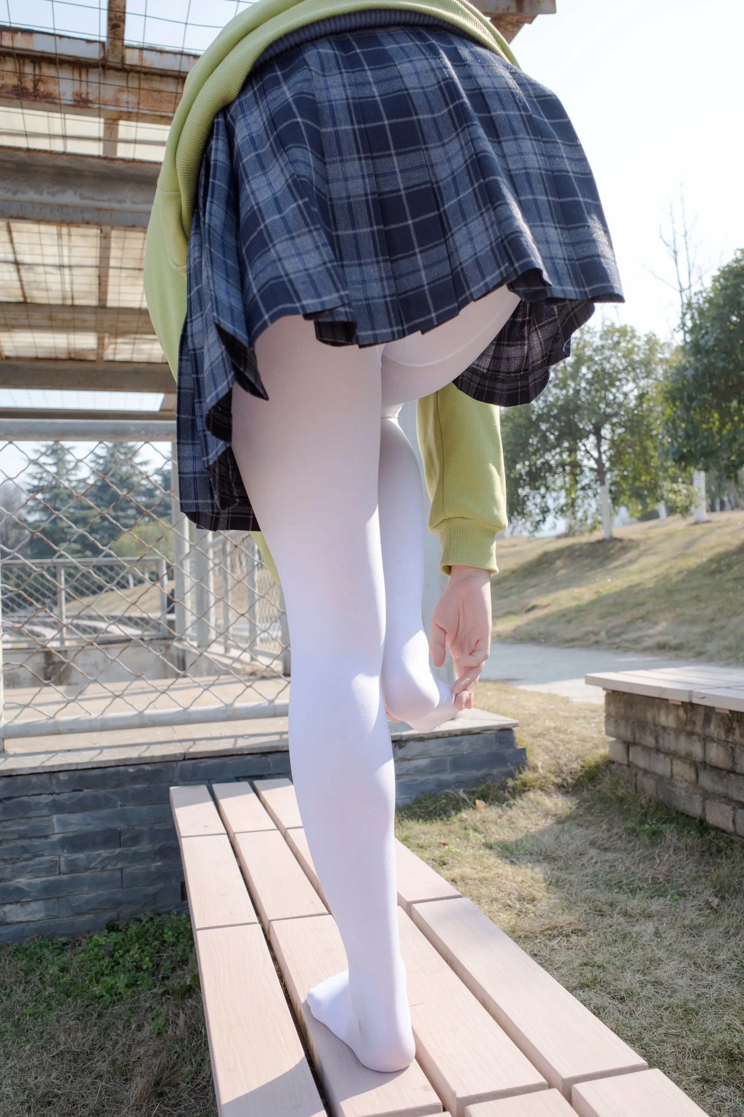 森萝财团 有料 小茵 户外公园帆布鞋白丝 [84P]