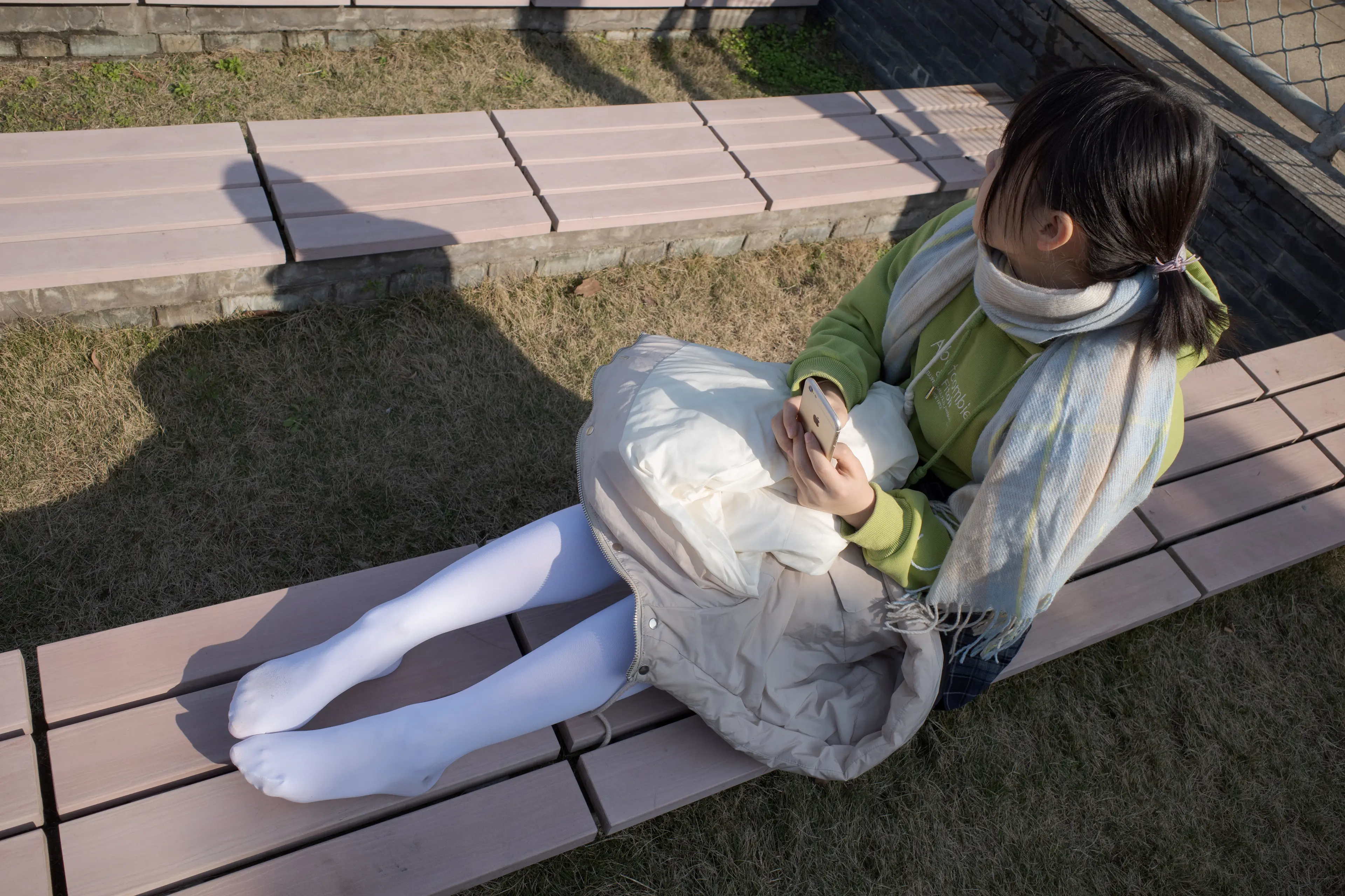 森萝财团 有料 小茵 户外公园帆布鞋白丝 [84P]