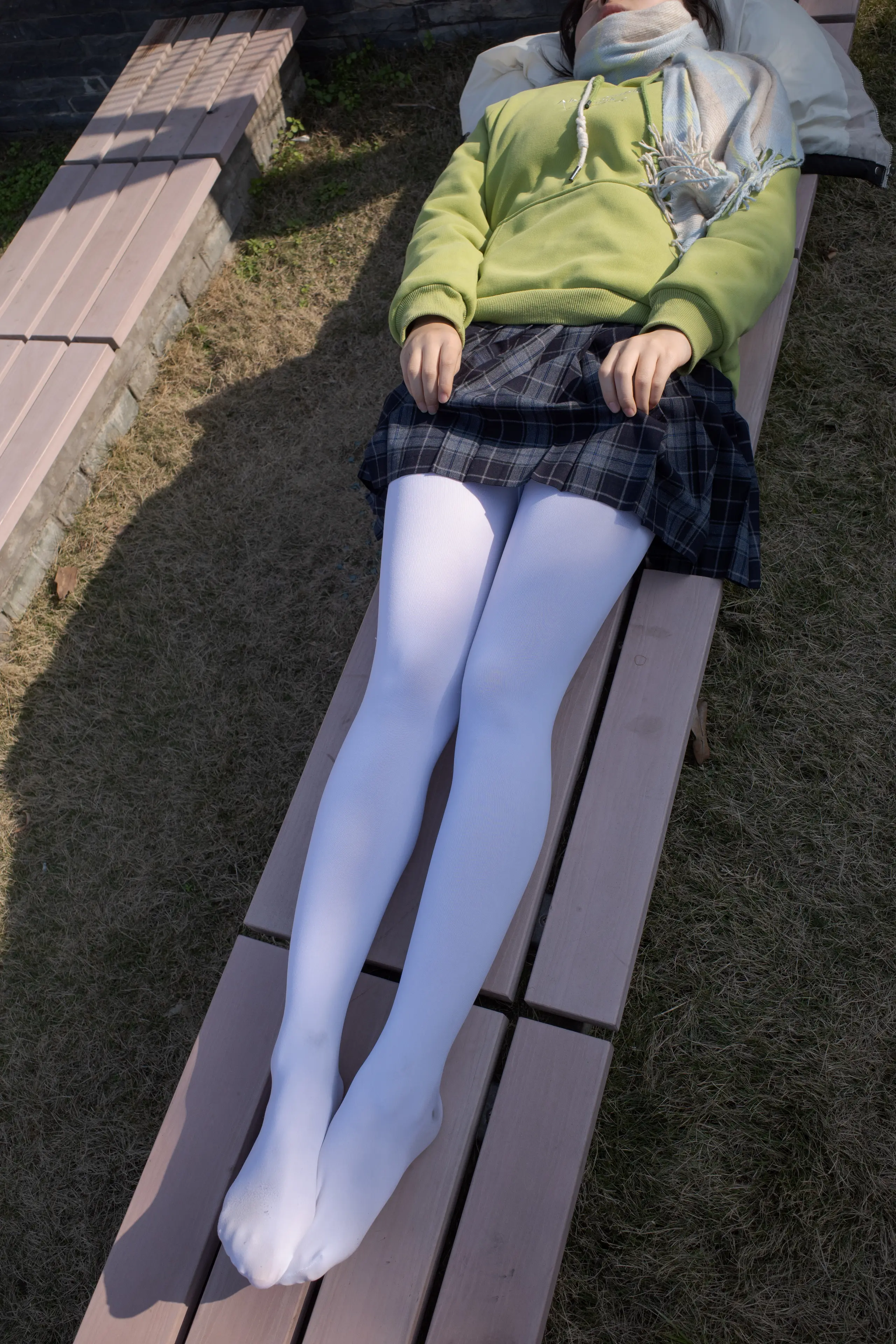 森萝财团 有料 小茵 户外公园帆布鞋白丝 [84P]