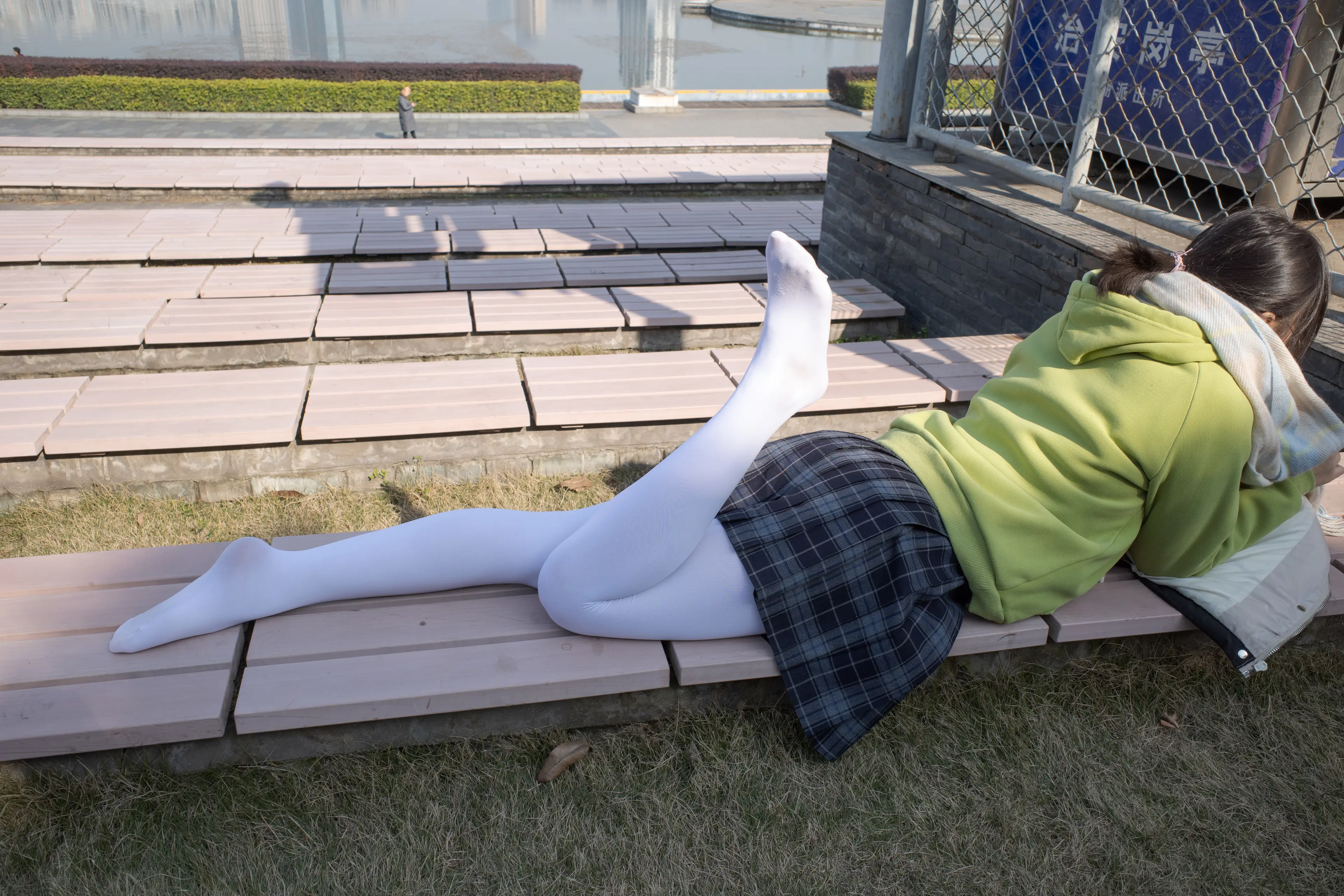 森萝财团 有料 小茵 户外公园帆布鞋白丝 [84P]