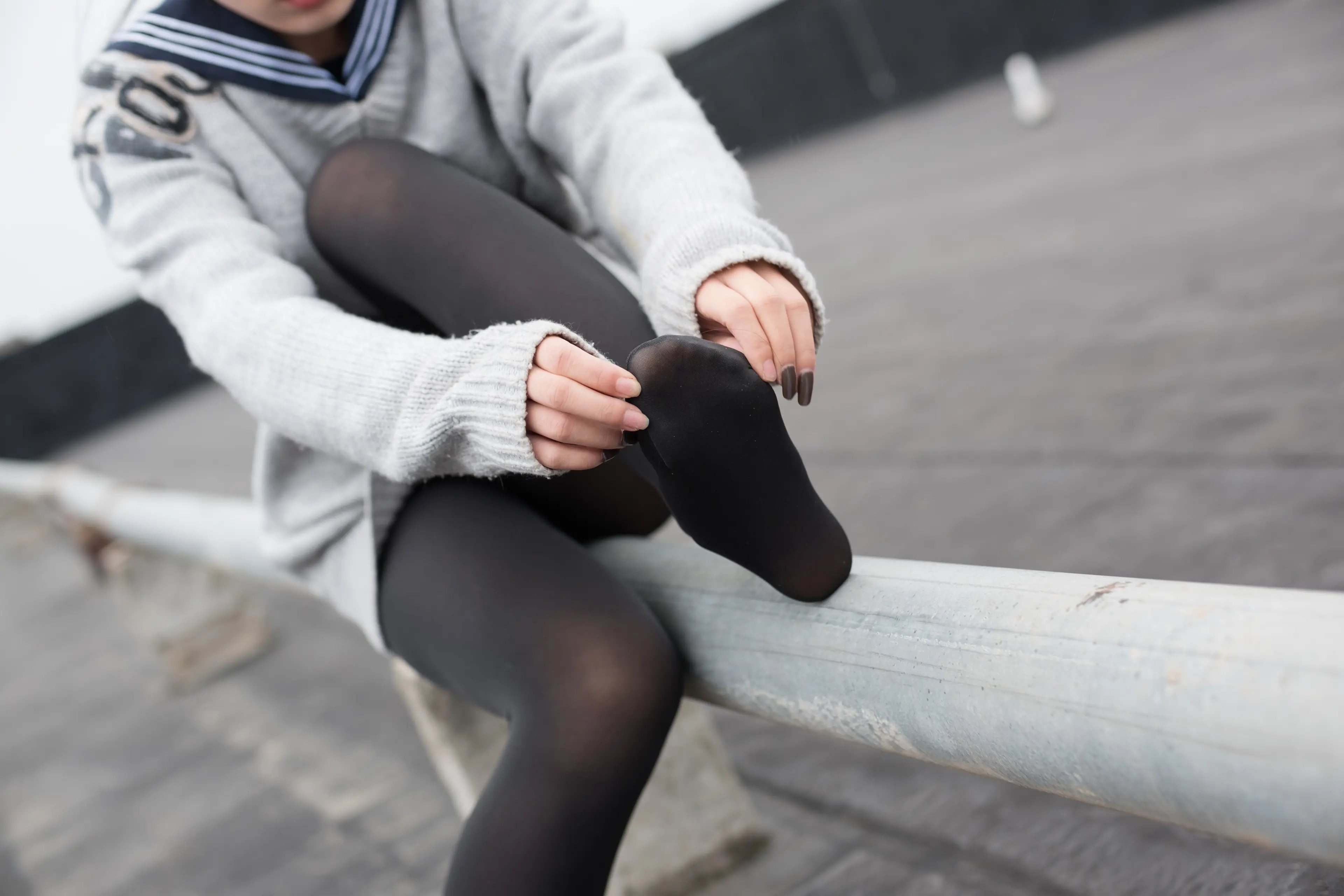 森萝财团 BETA 楼梯间的黑丝小妹 [47P]