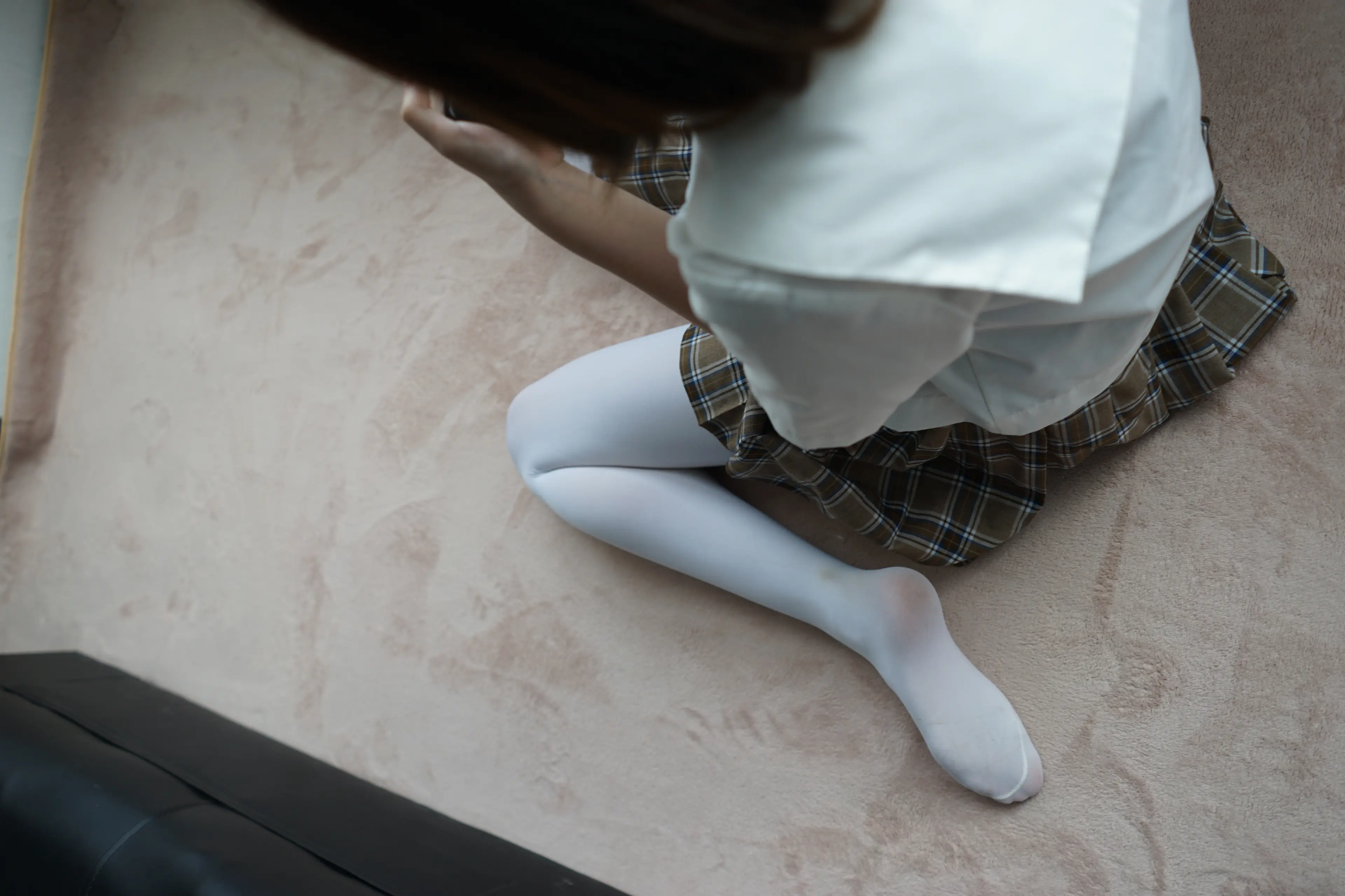 森萝财团 BETA 白丝格子裙 [212P]