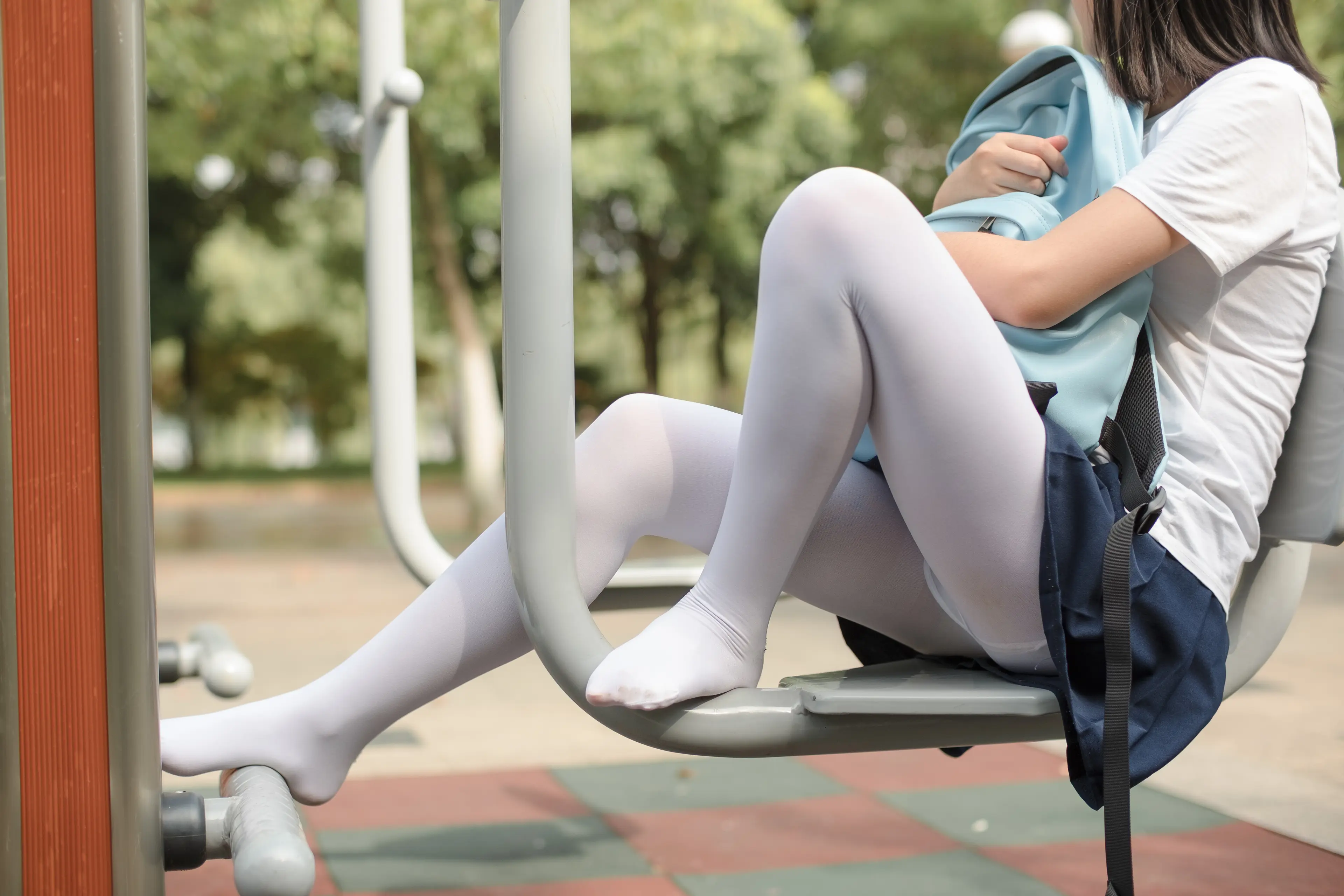 森萝财团 BETA 高中生的户外白丝 [91P]