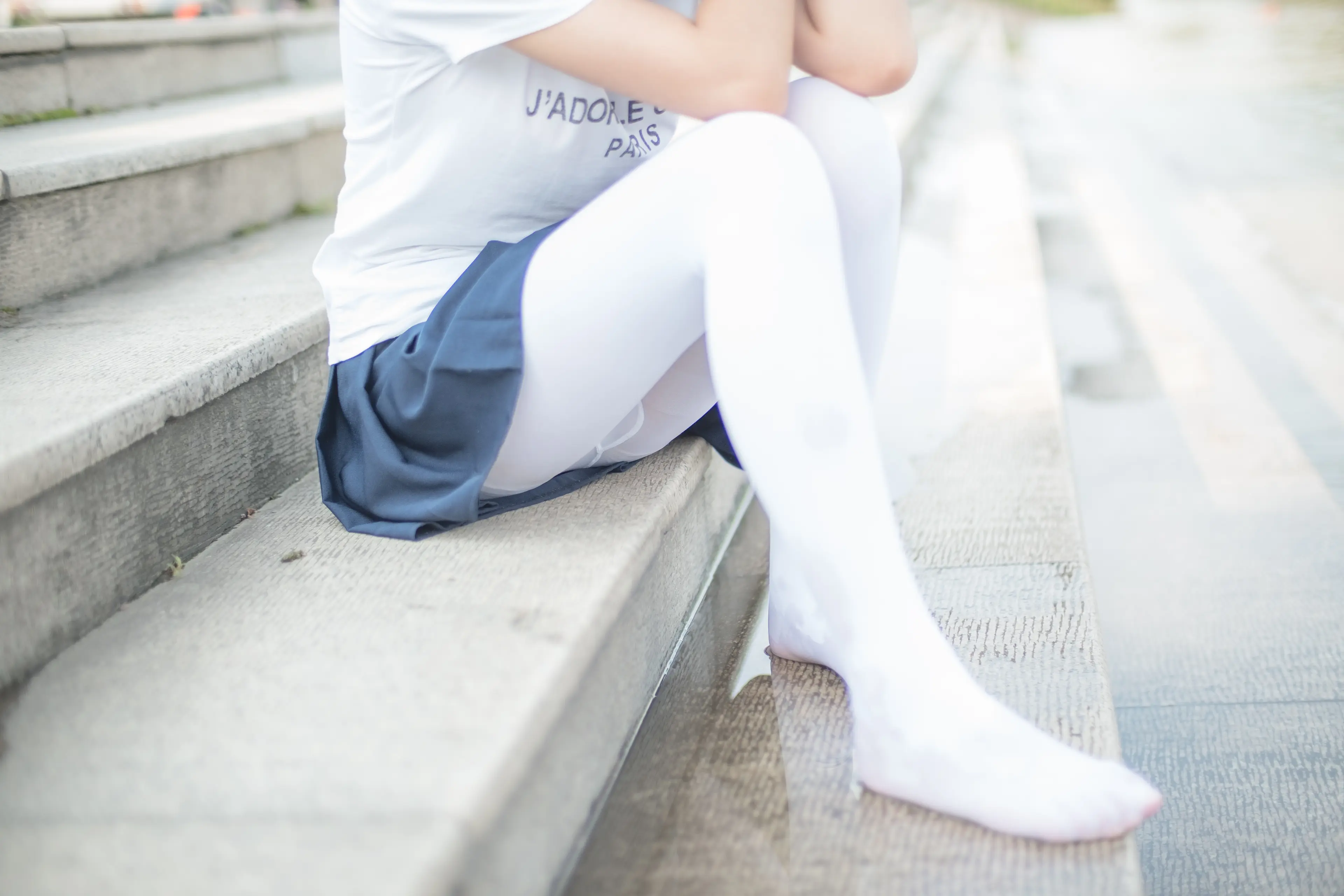 森萝财团 BETA 高中生的户外白丝 [91P]