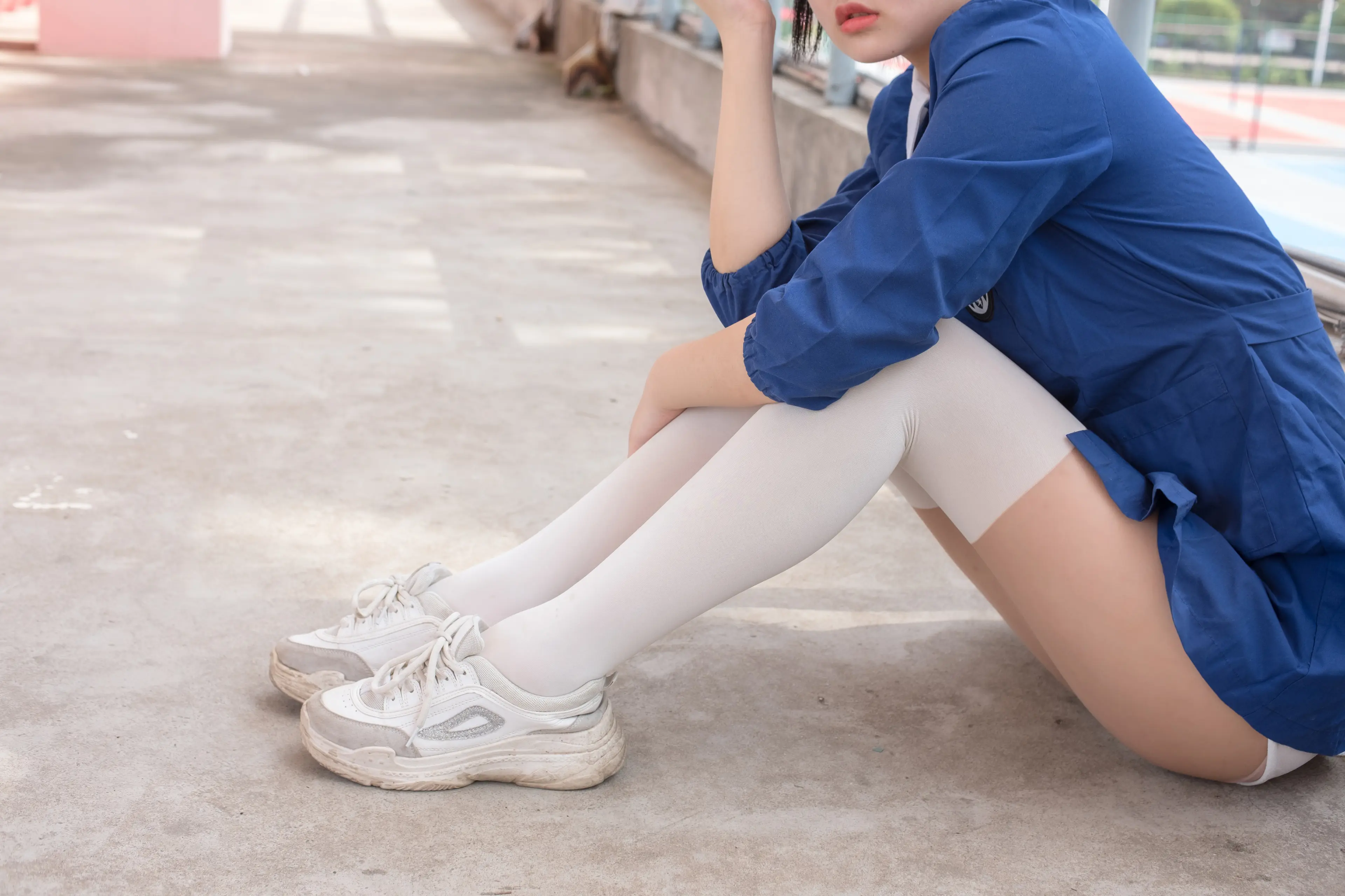 森萝财团 BETA JK白丝外拍 [57P]