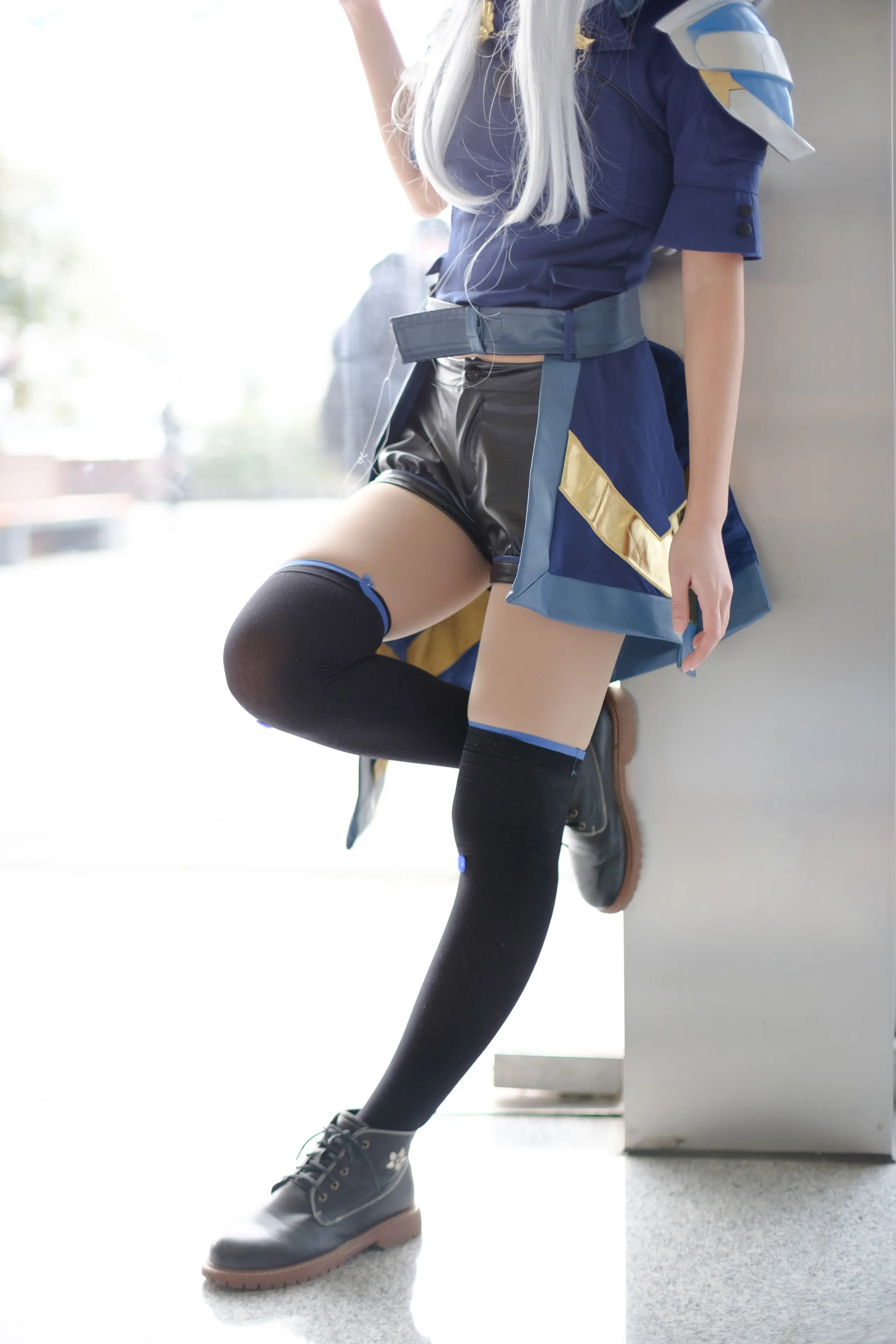 森萝财团 FREE 白丝+黑丝短裙制服装室外写真 [83P]