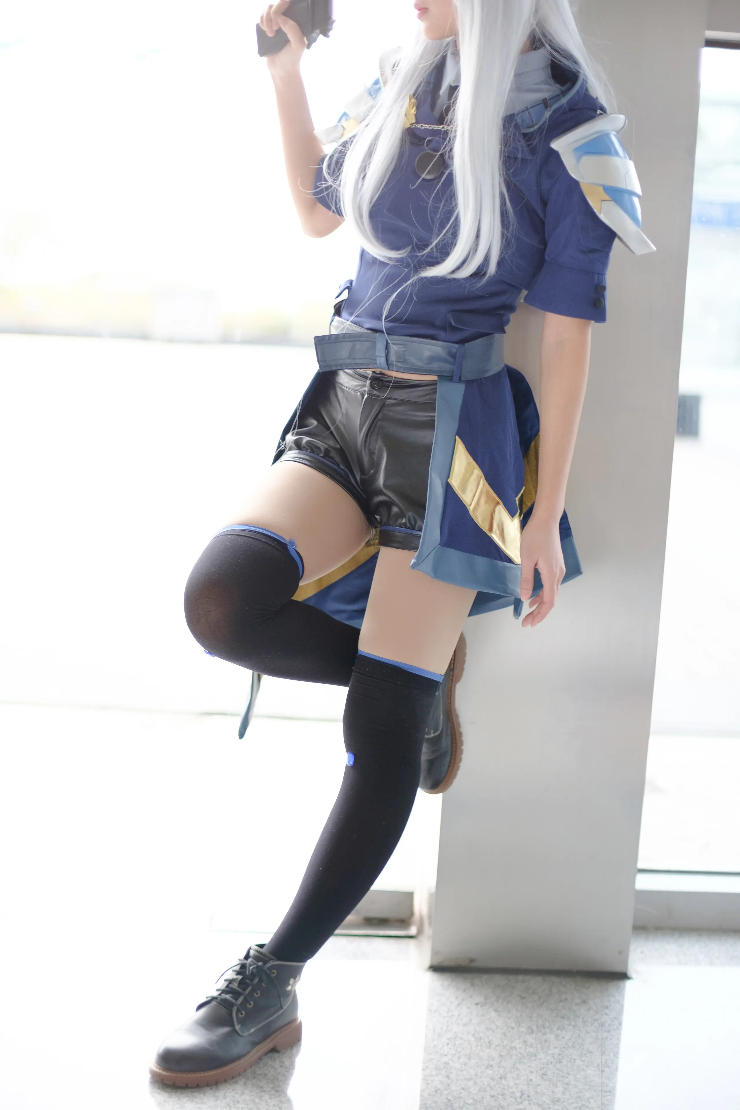 森萝财团 FREE 白丝+黑丝短裙制服装室外写真 [83P]