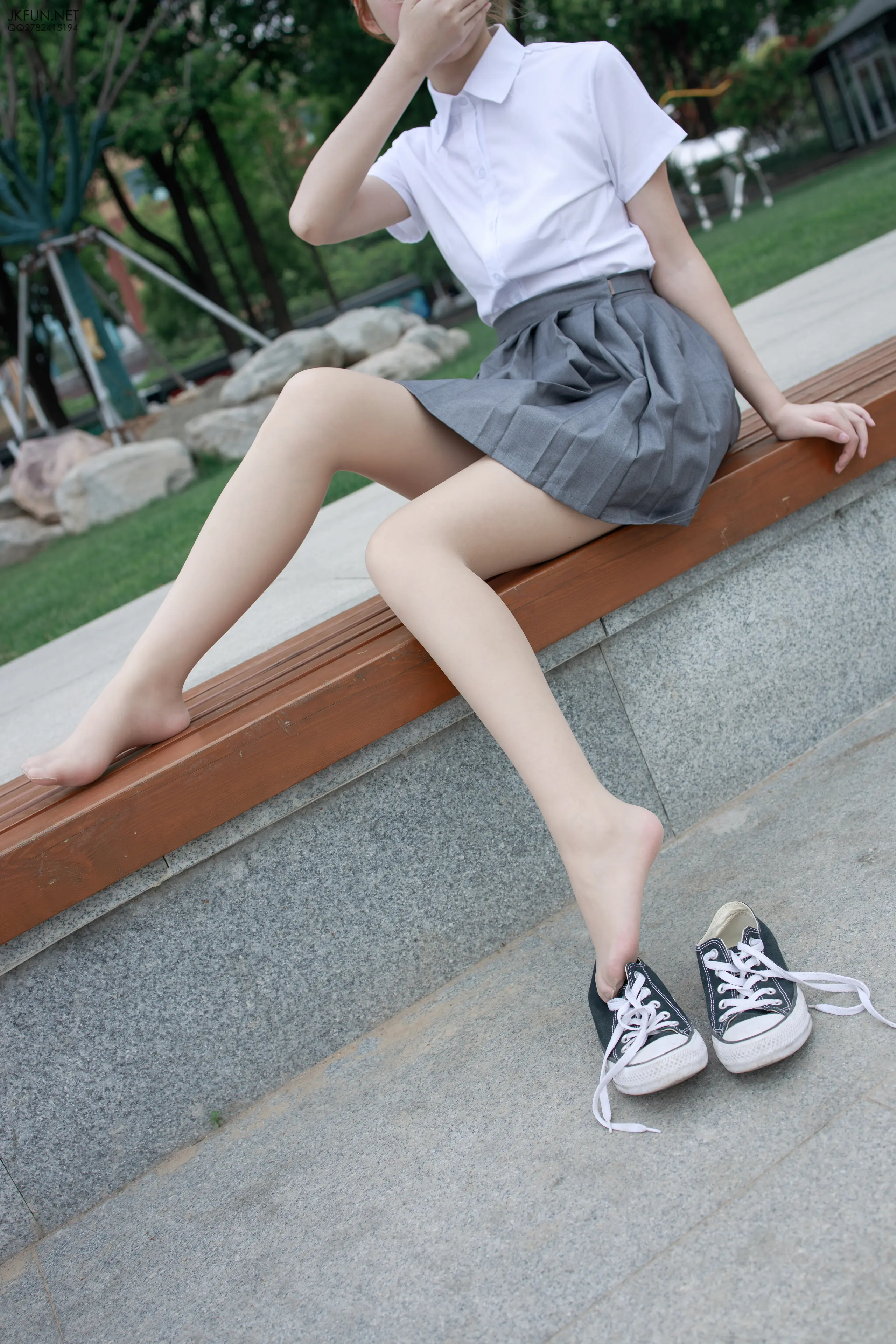 森萝财团 JKFUN 卉子 10D肉丝&裹腿 [116P]