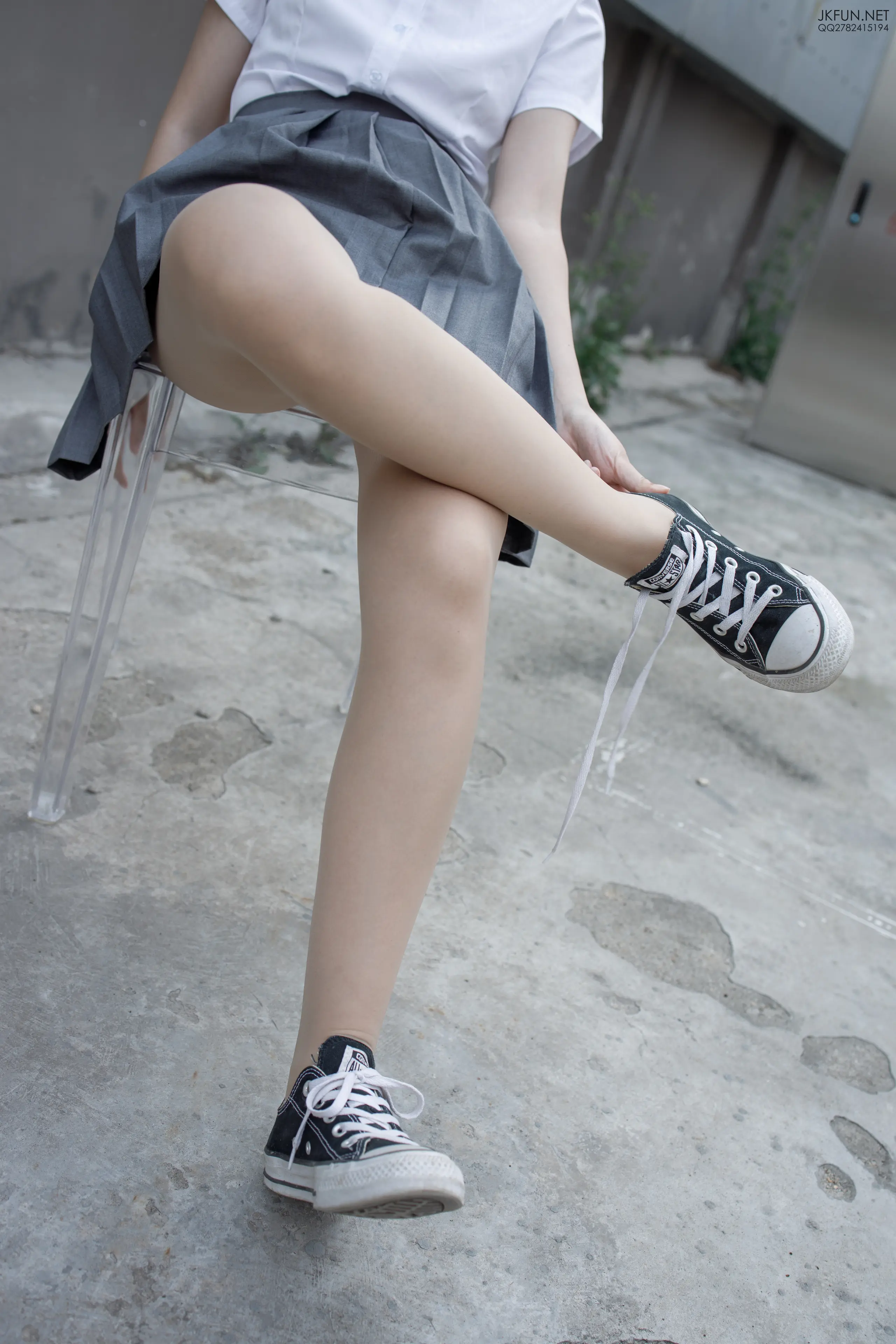 森萝财团 JKFUN 卉子 10D肉丝&裹腿 [116P]