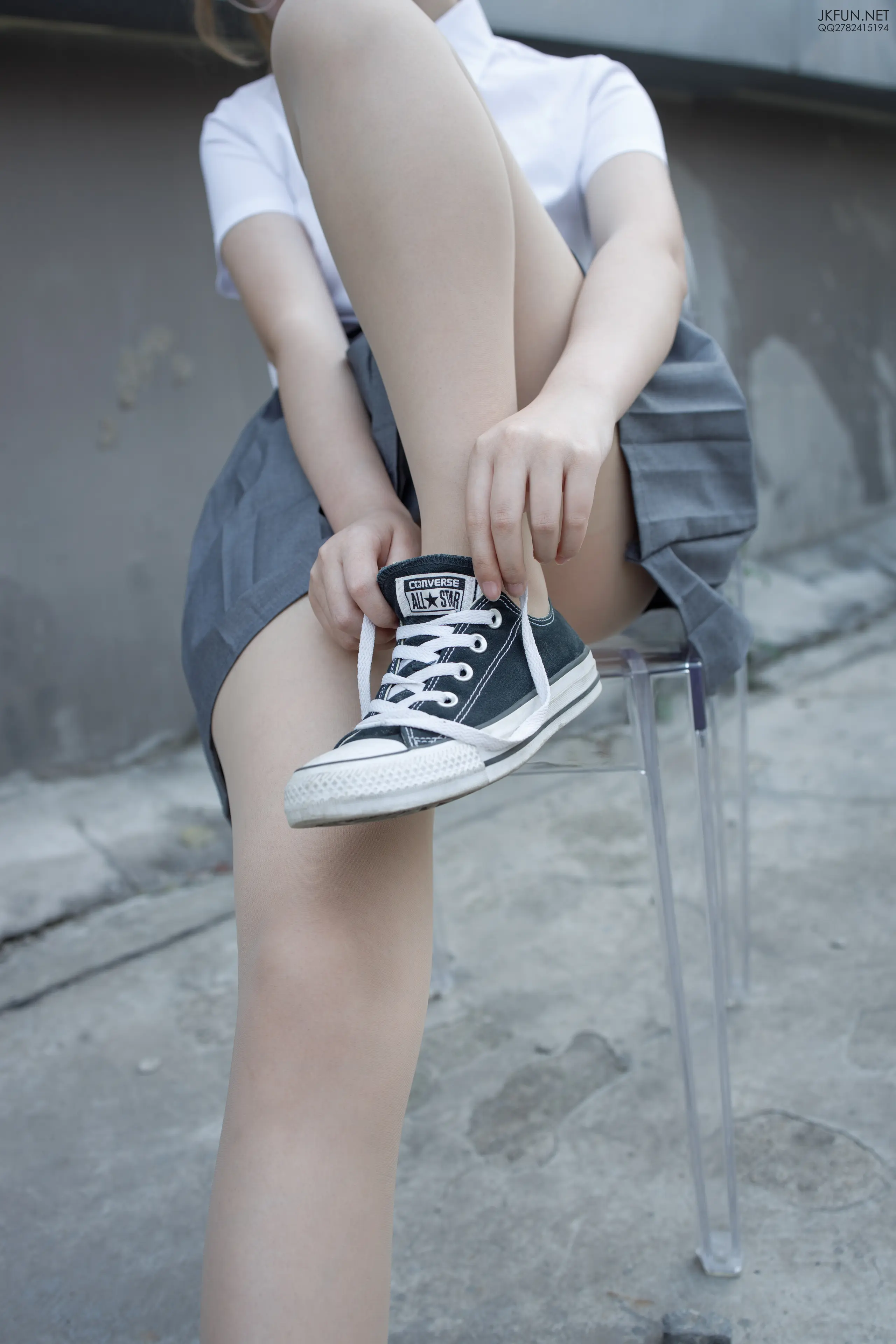 森萝财团 JKFUN 卉子 10D肉丝&裹腿 [116P]