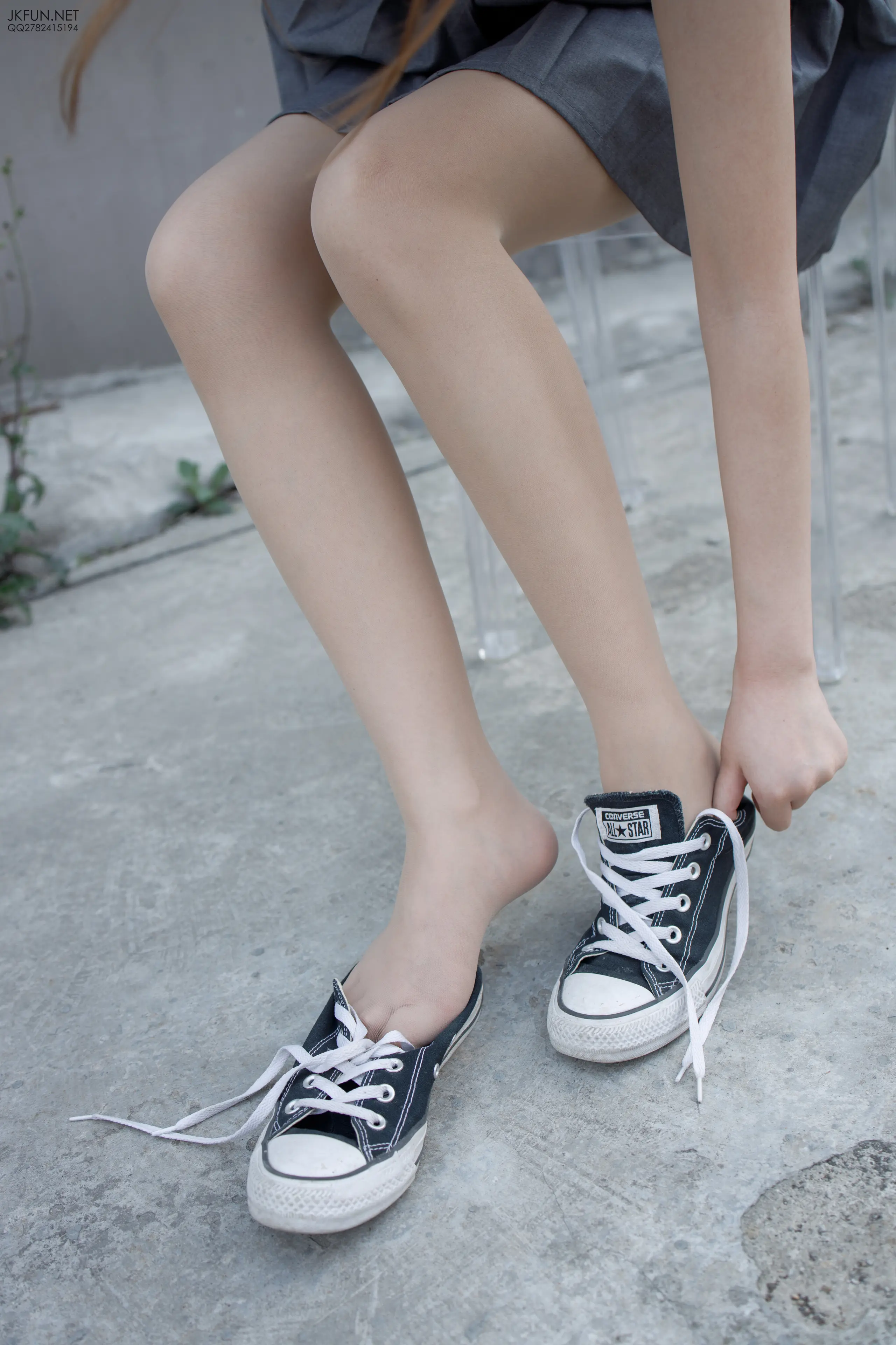 森萝财团 JKFUN 卉子 10D肉丝&裹腿 [116P]