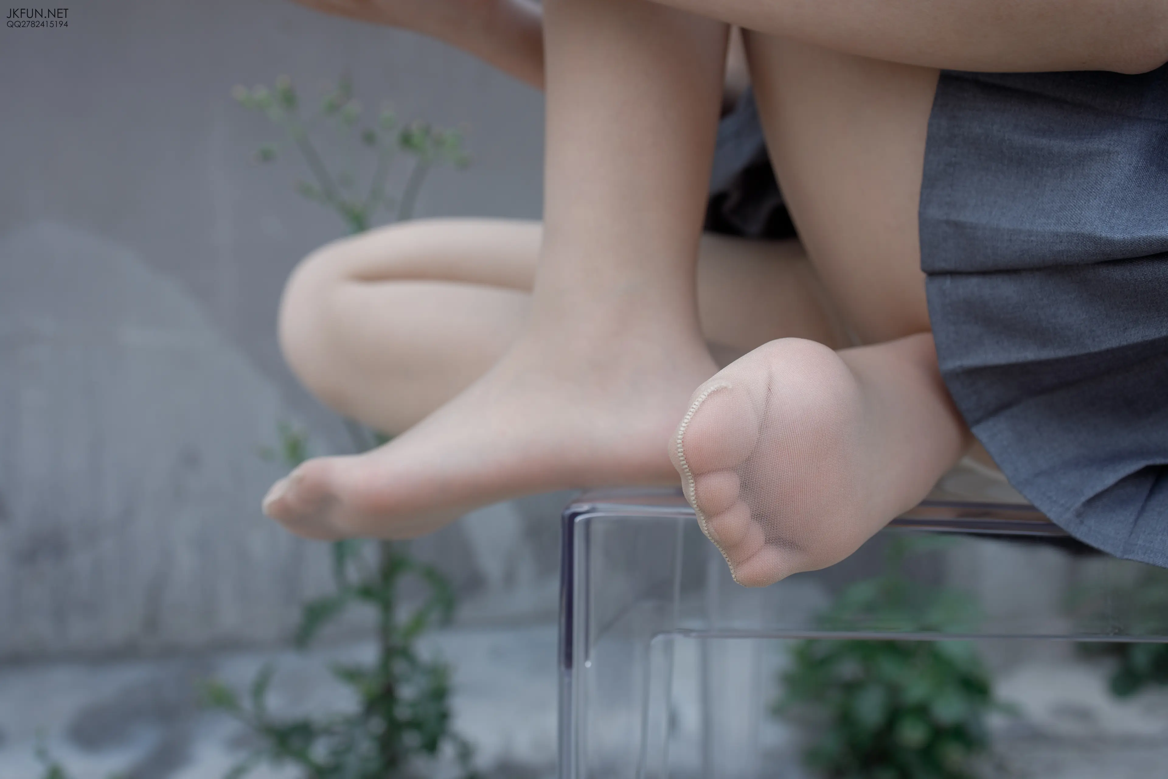 森萝财团 JKFUN 卉子 10D肉丝&裹腿 [116P]