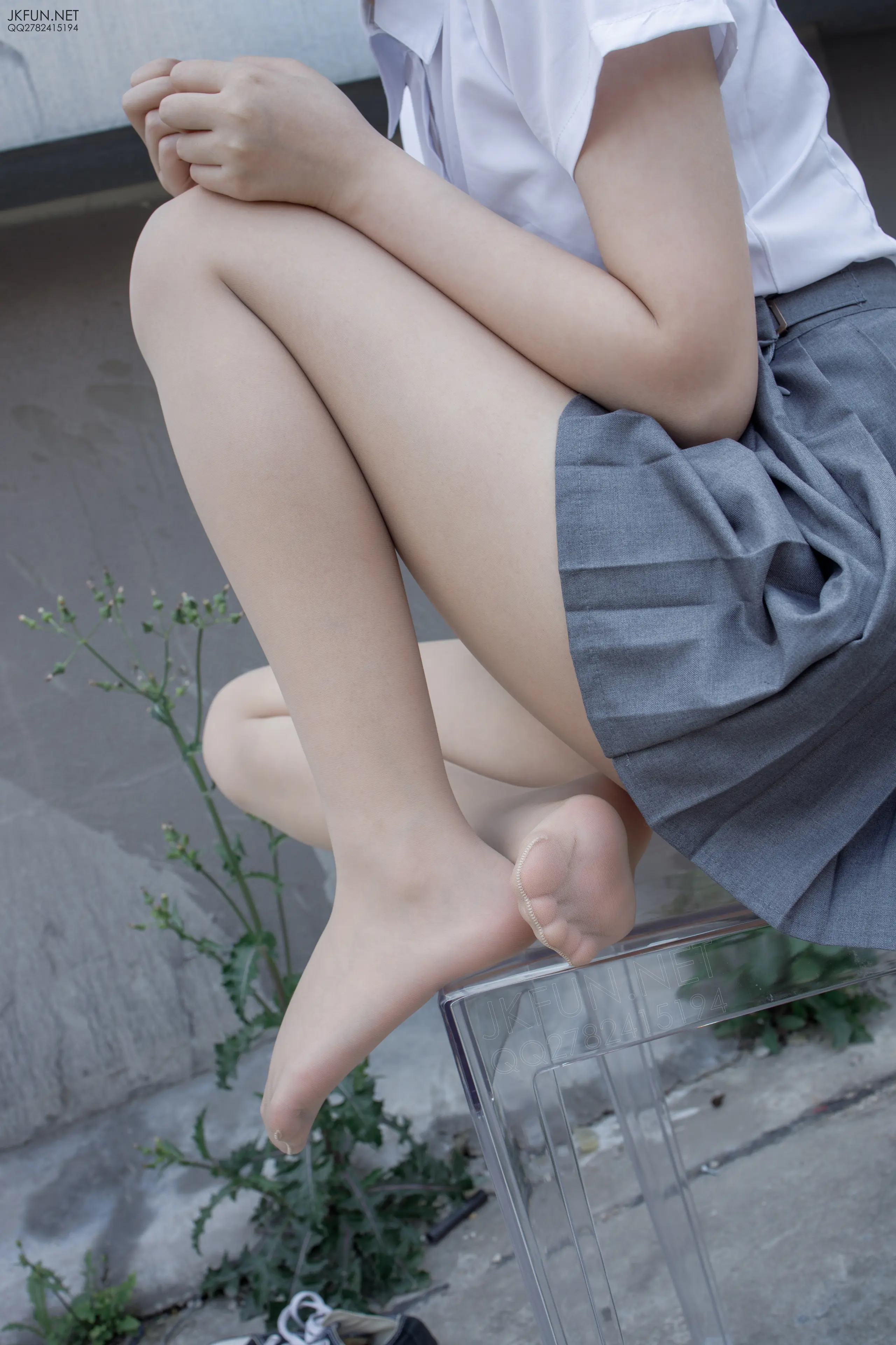 森萝财团 JKFUN 卉子 10D肉丝&裹腿 [116P]