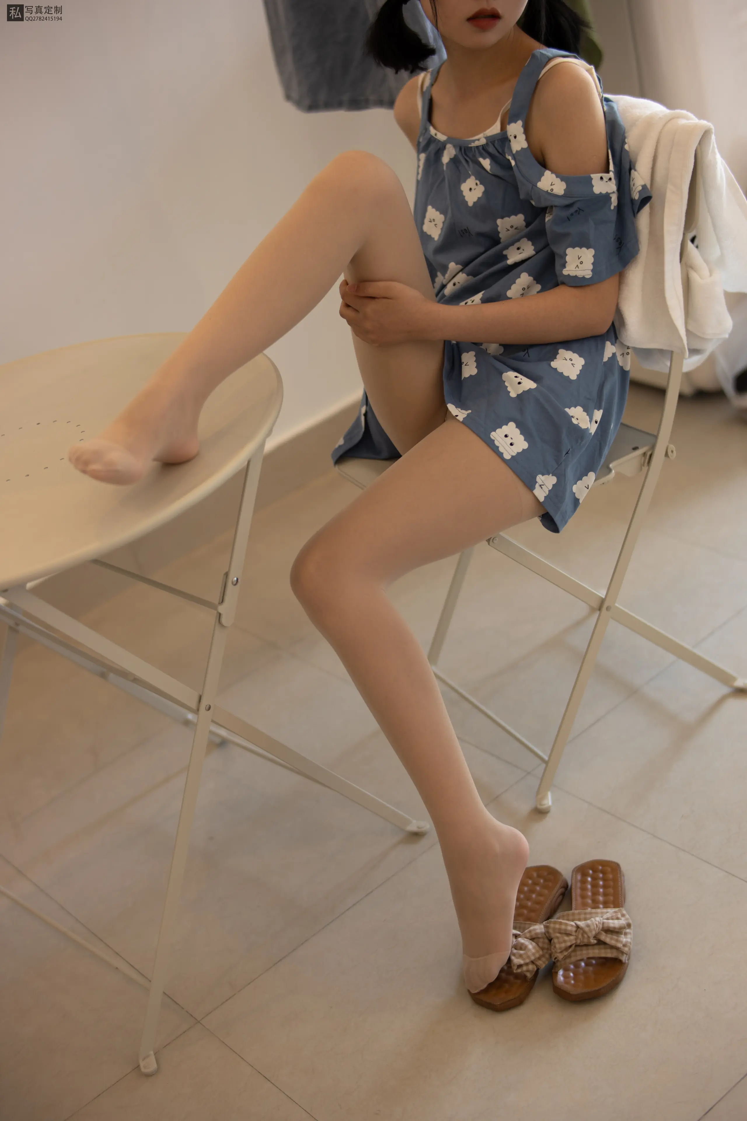 森萝财团 JKFUN 卉子 15D肉丝碎花小吊带 [106P]