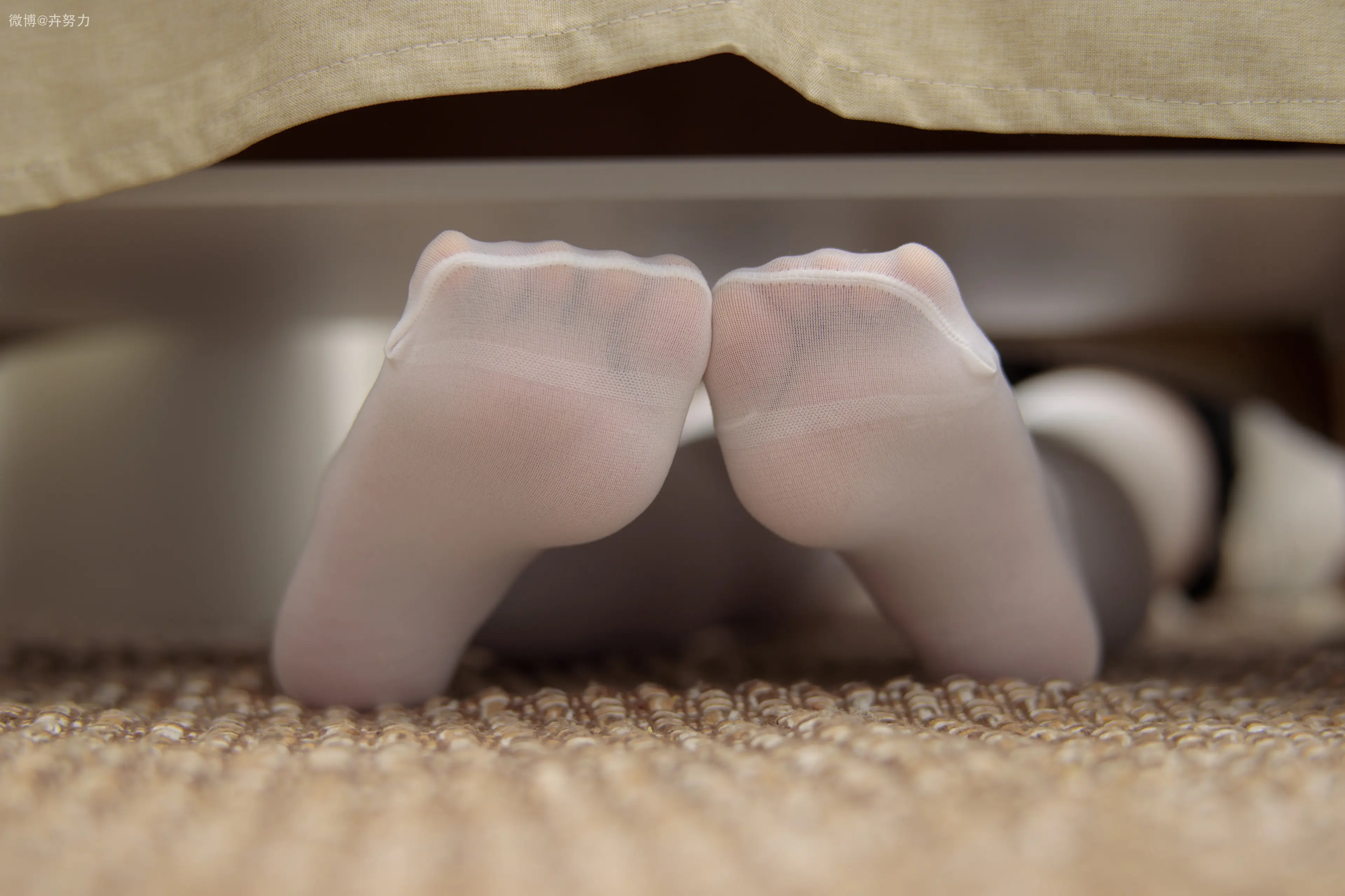 森萝财团 JKFUN 卉子 80D白色过膝袜 湿气很重的白色房间 [105P]