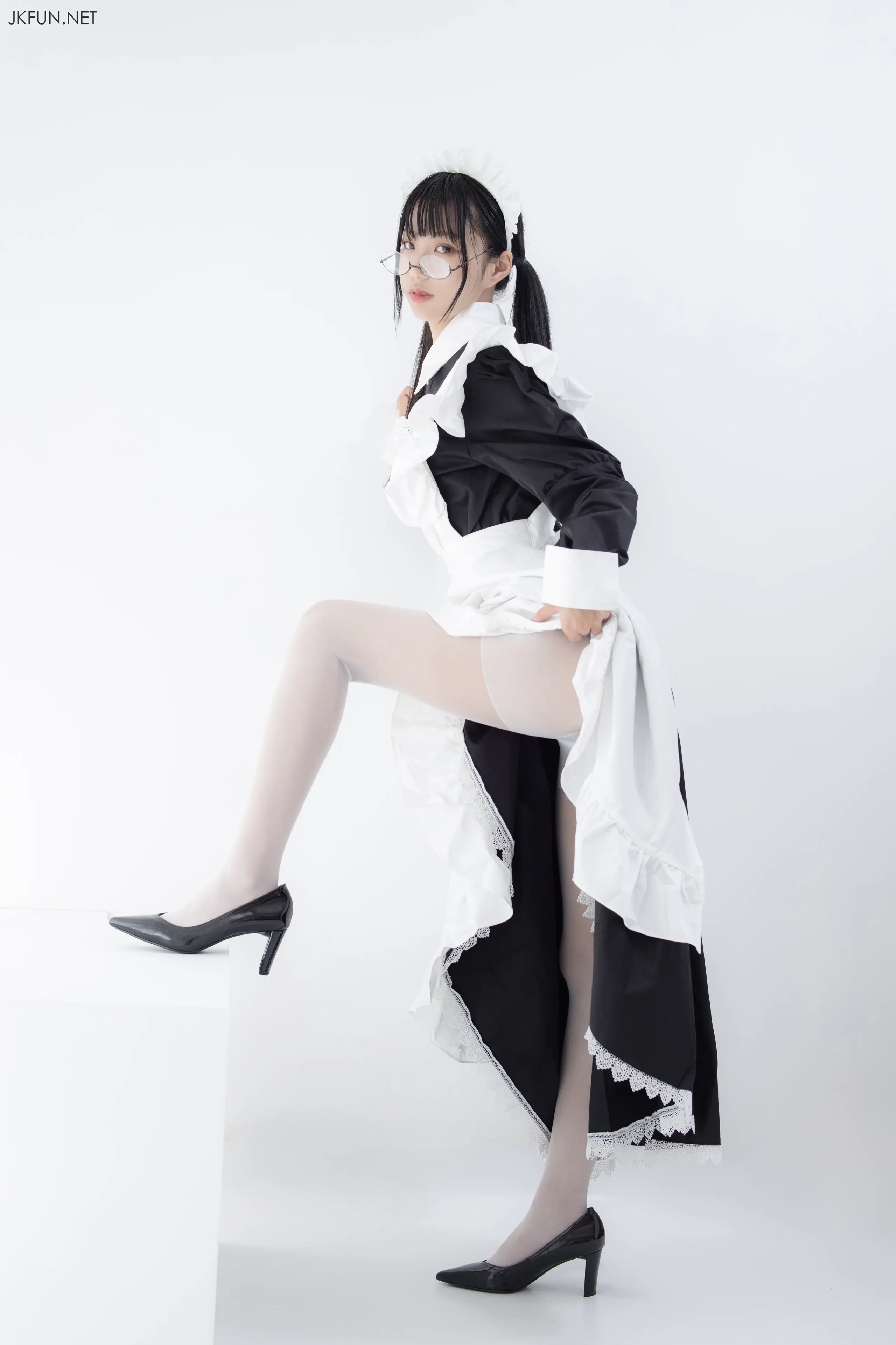 森萝财团 JKFUN 小梓 15D超薄白丝 [127P]