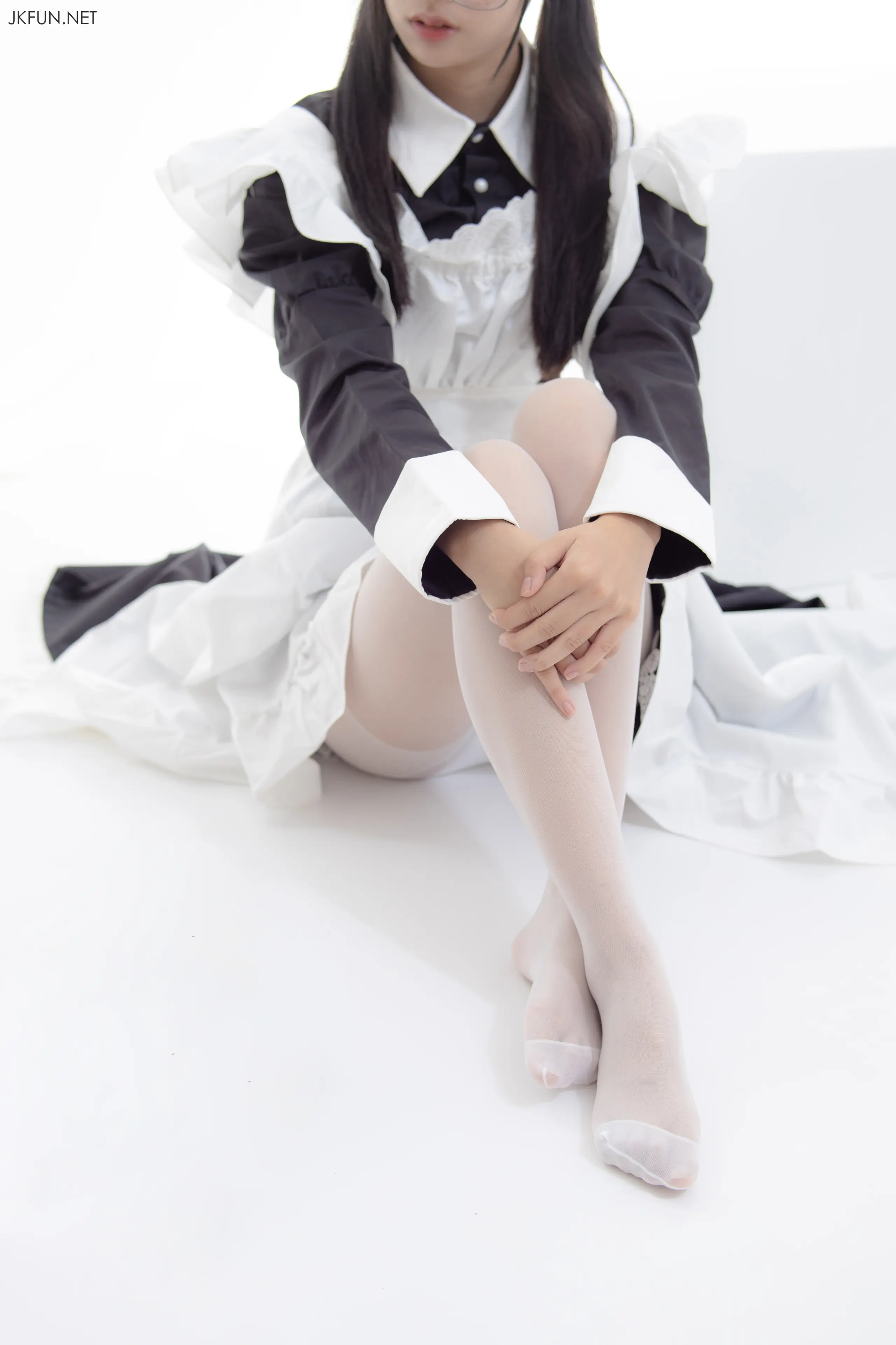 森萝财团 JKFUN 小梓 15D超薄白丝 [127P]