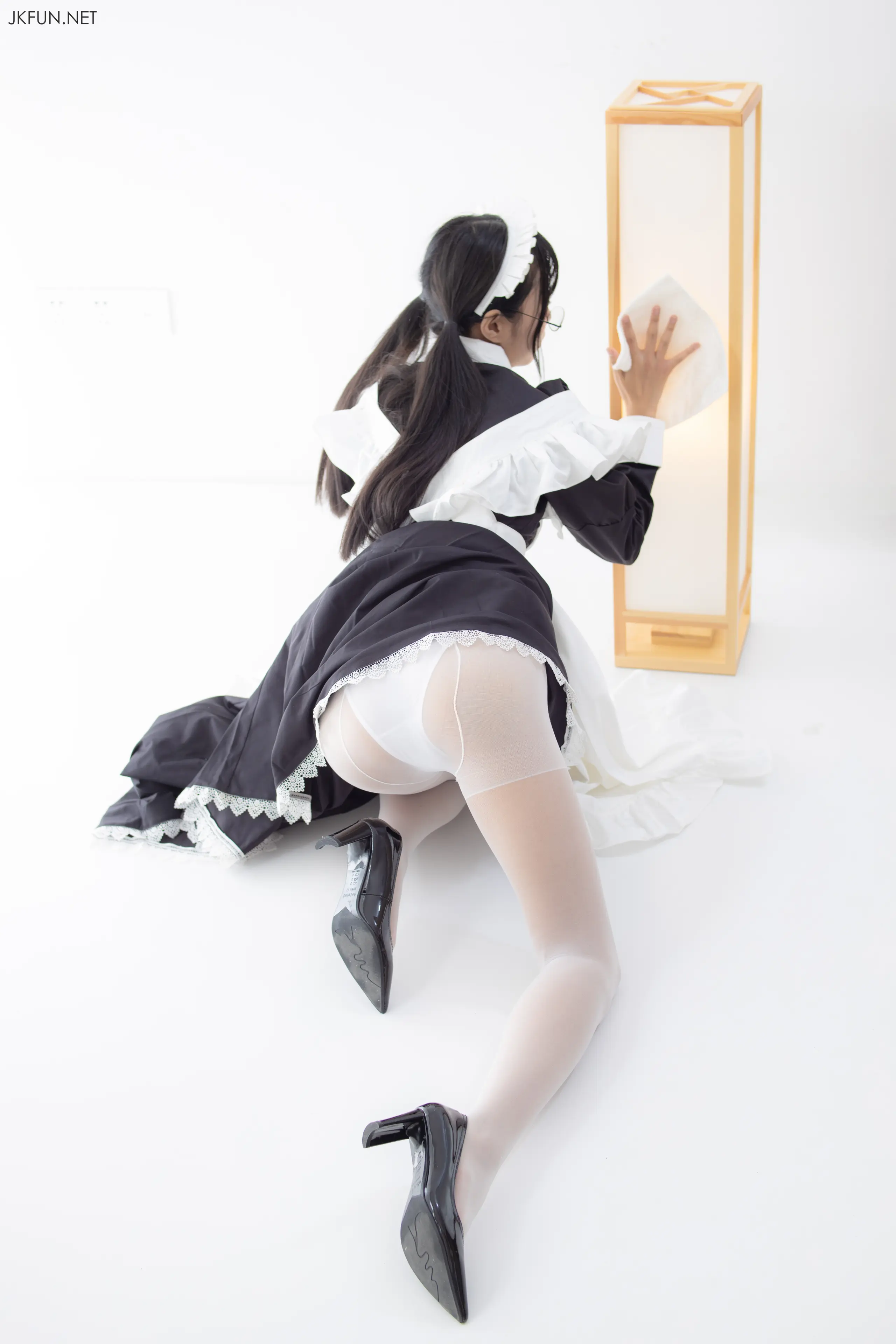 森萝财团 JKFUN 小梓 15D超薄白丝 [127P]