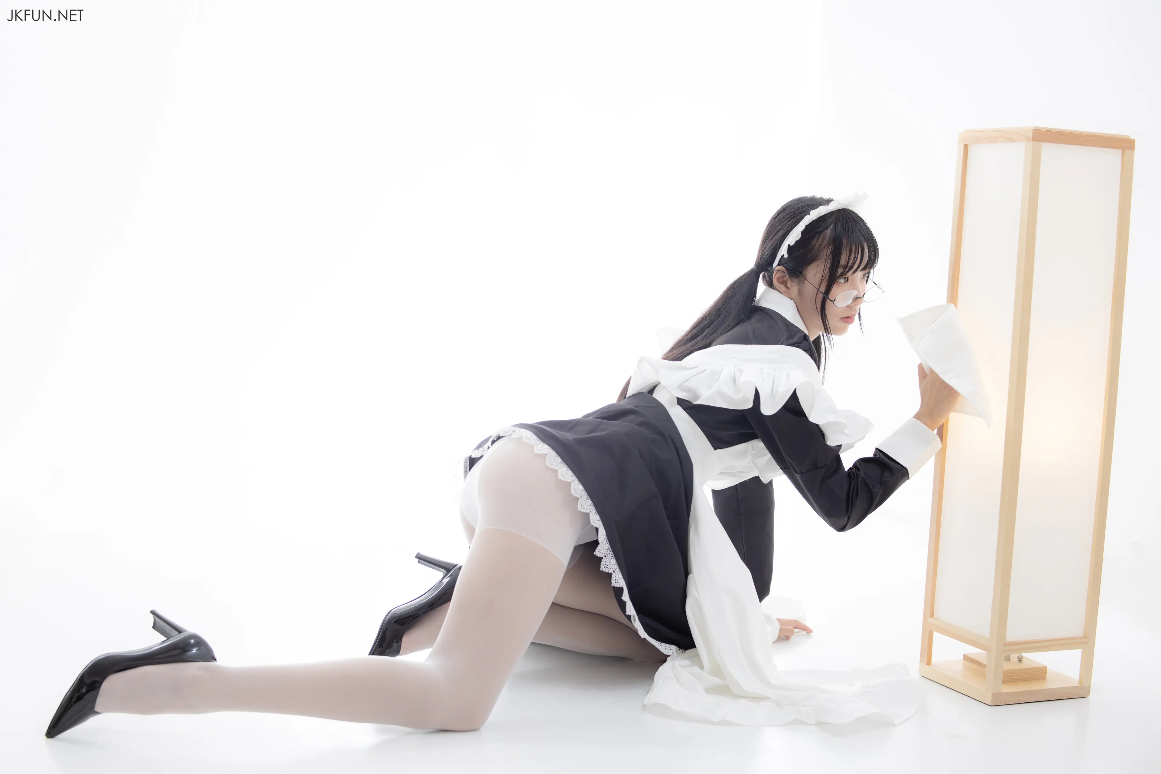 森萝财团 JKFUN 小梓 15D超薄白丝 [127P]